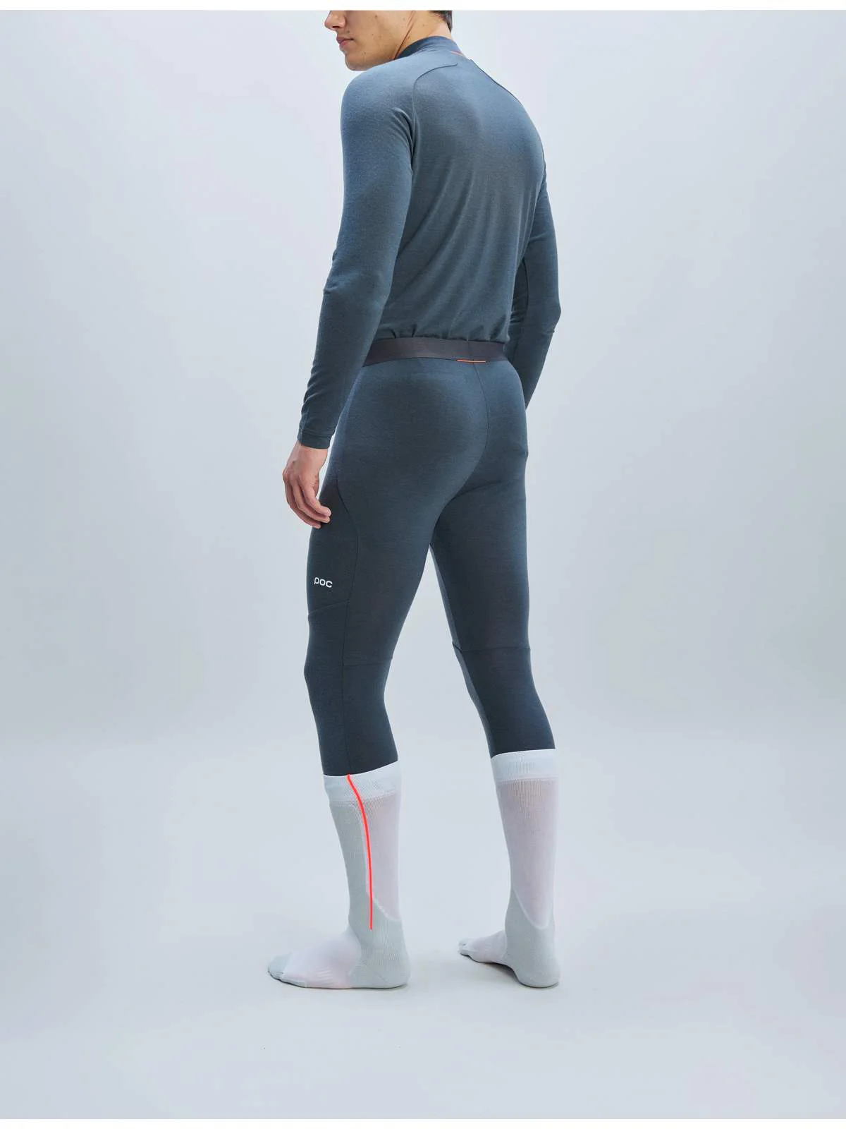 Legginsy termoaktywne POC M's Layer Merino 3/4 Tights - Sylvanite Grey - Image 3
