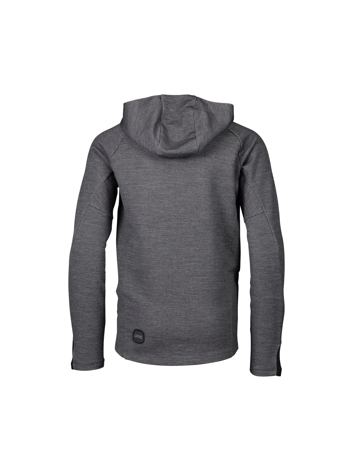 Bluza POC MERINO ZIP HOOD JR - Sylv. Grey Melange - Image 5