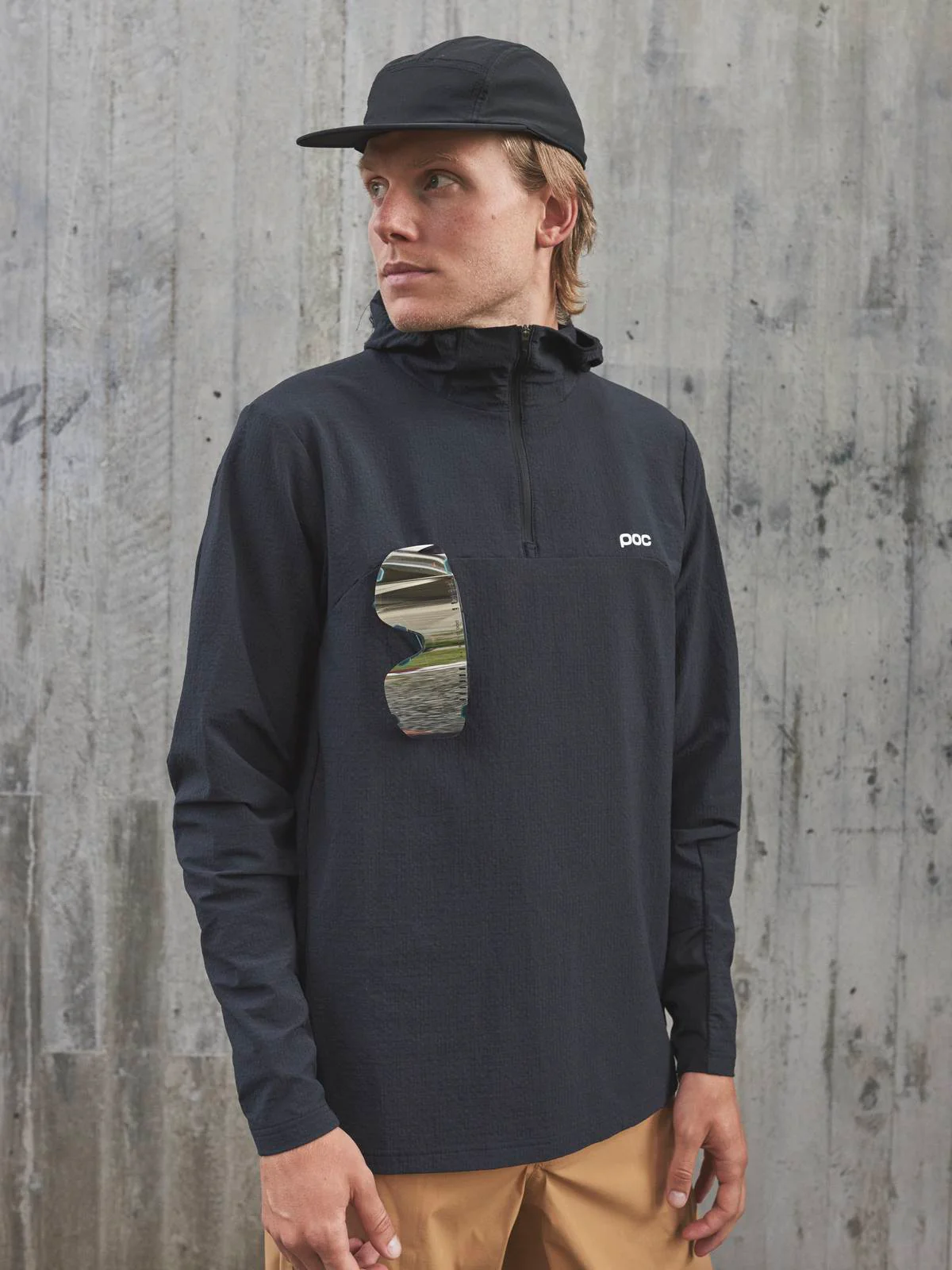 Bluza rowerowa POC M's MANTLE THERMAL HOODIE - Ur. Black - Image 2