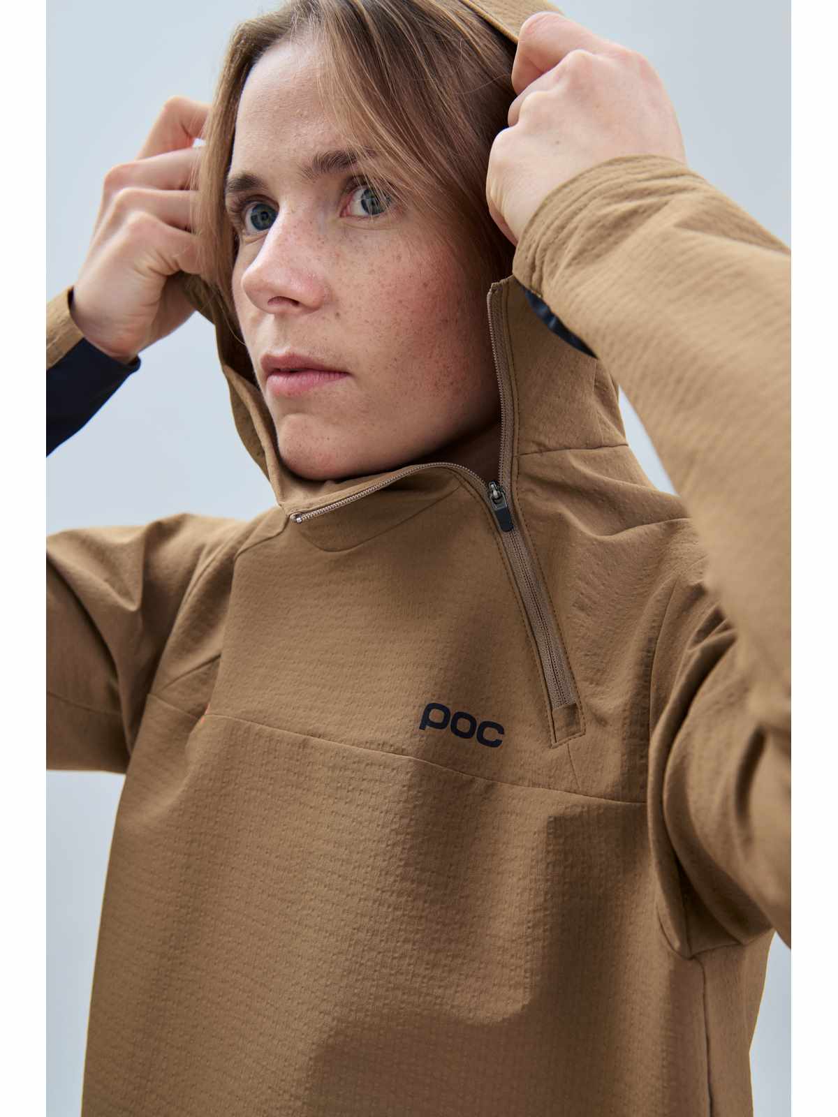 Bluza POC W's Mantle Thermal Hoodie - Jasper Brown - Image 4