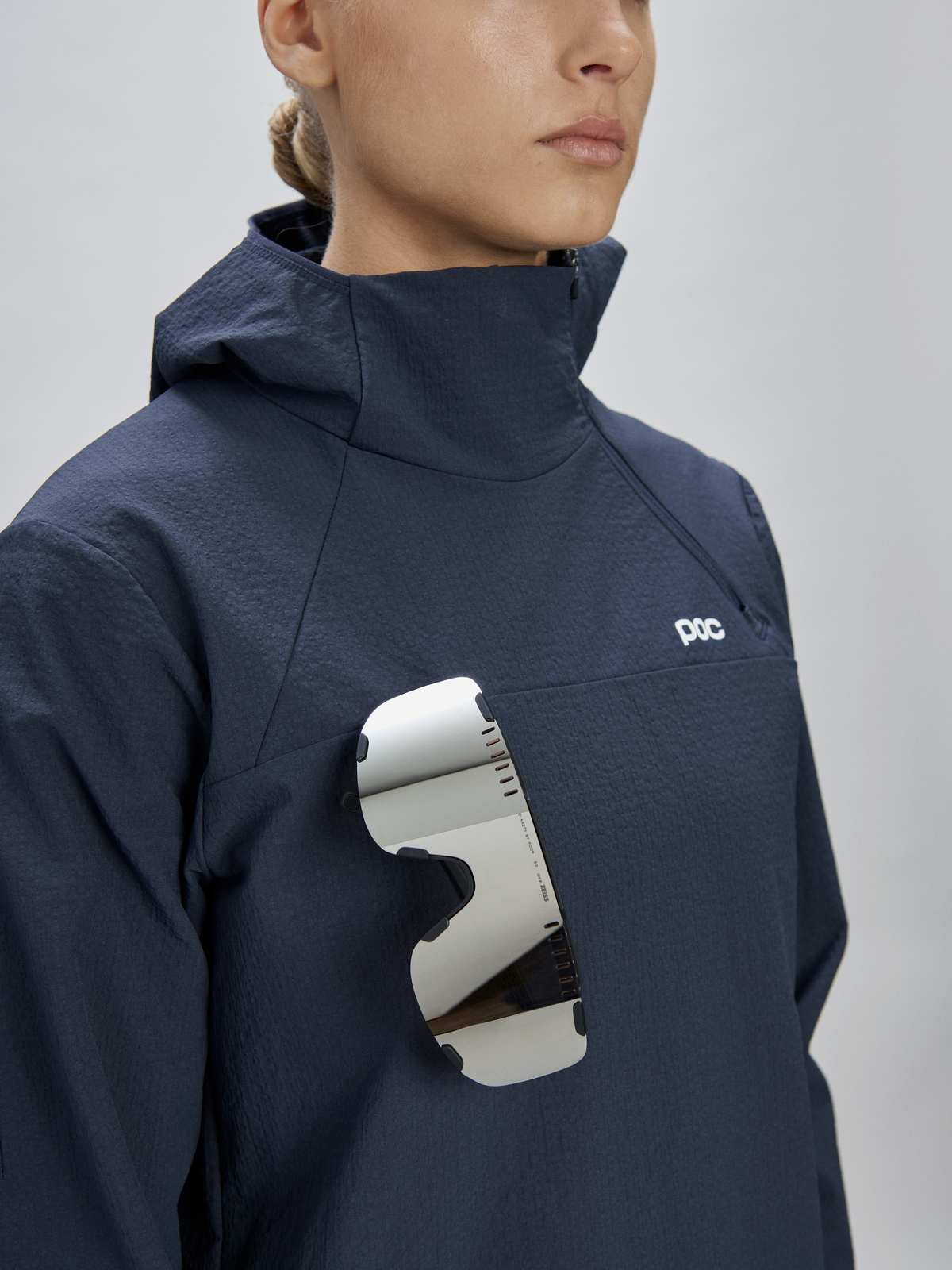 Kurtka POC W's Mantle Thermal Hoodie - Apatite Navy - Image 4