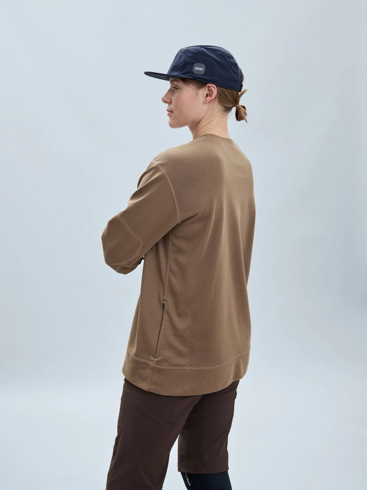 Bluza damska POC W's Poise Crew Neck Jasper Brown - Image 3