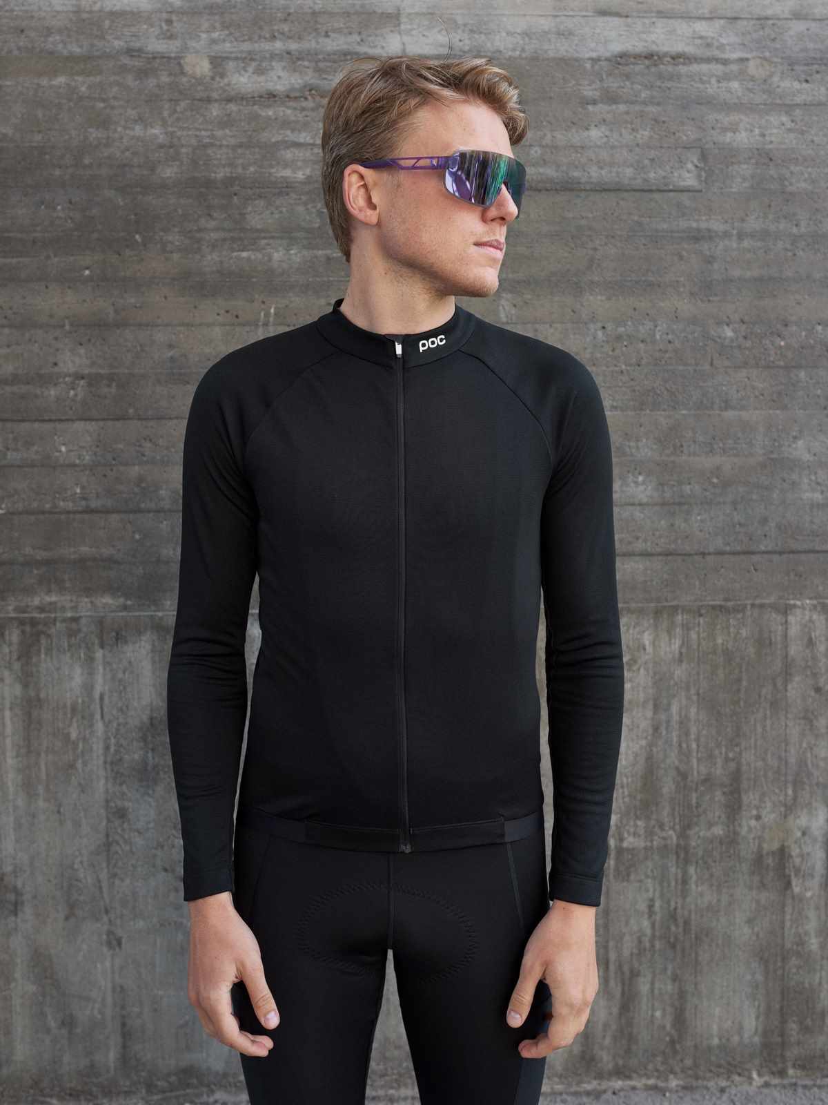 Bluza rowerowa POC M's Thermal Lite LS Jersey - Ur. Black - Image 2