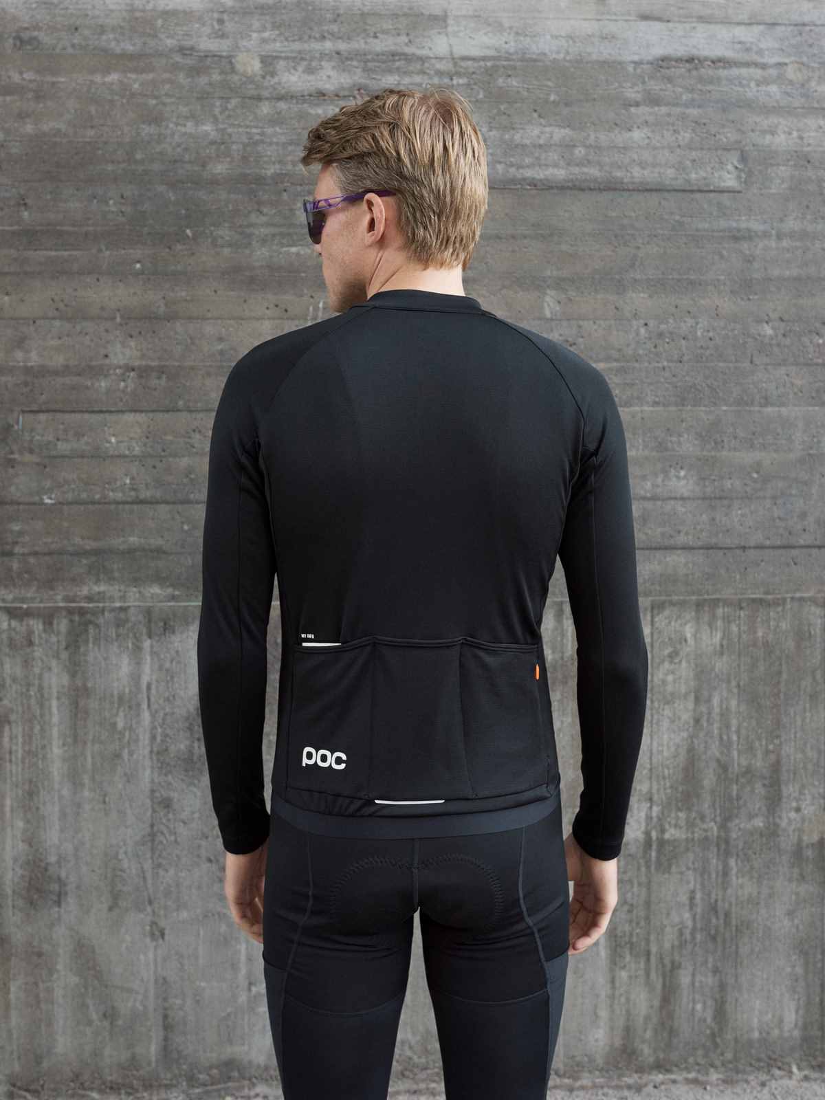 Bluza rowerowa POC M's Thermal Lite LS Jersey - Ur. Black - Image 3