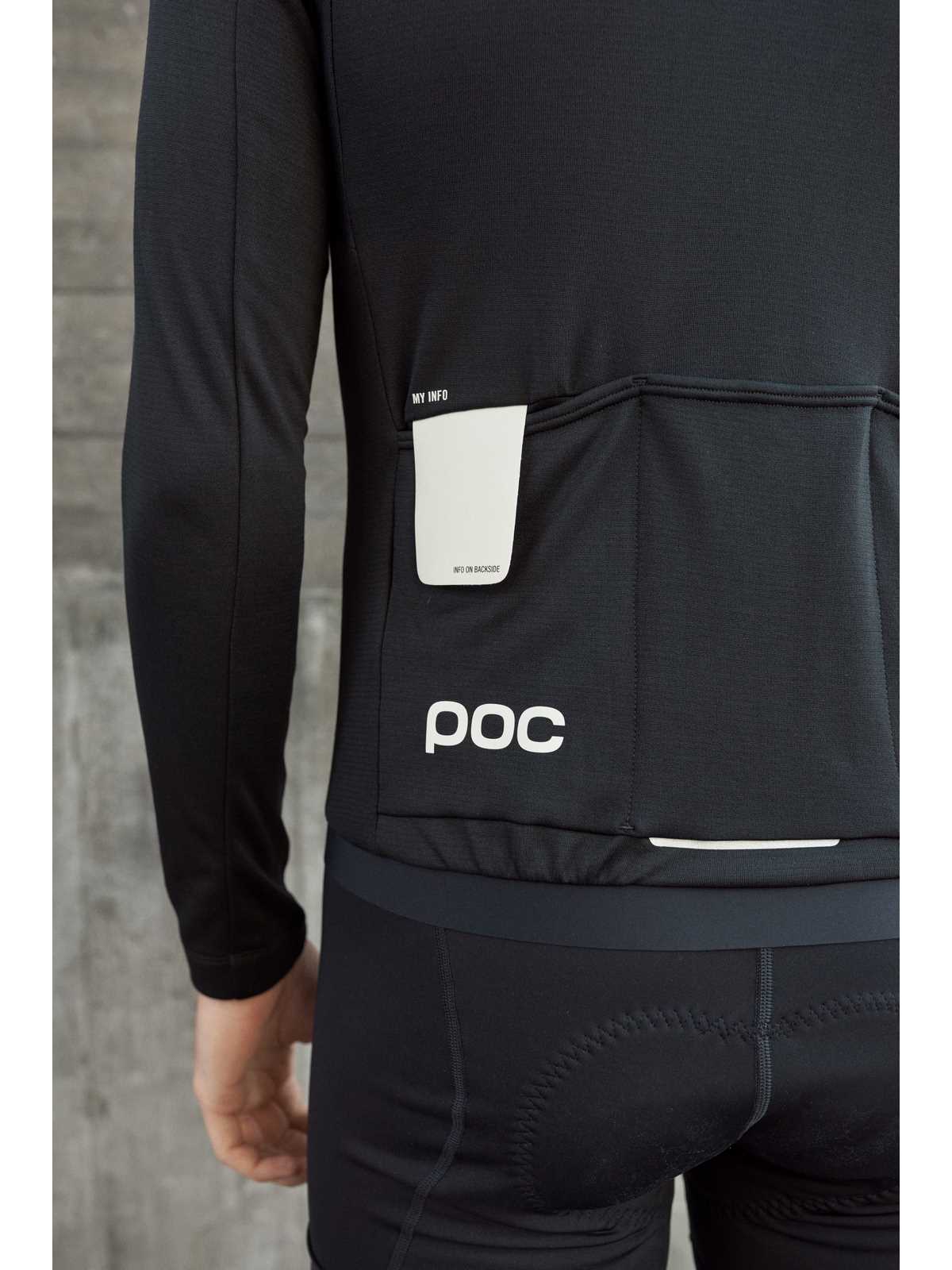 Bluza rowerowa POC M's Thermal Lite LS Jersey - Ur. Black - Image 4