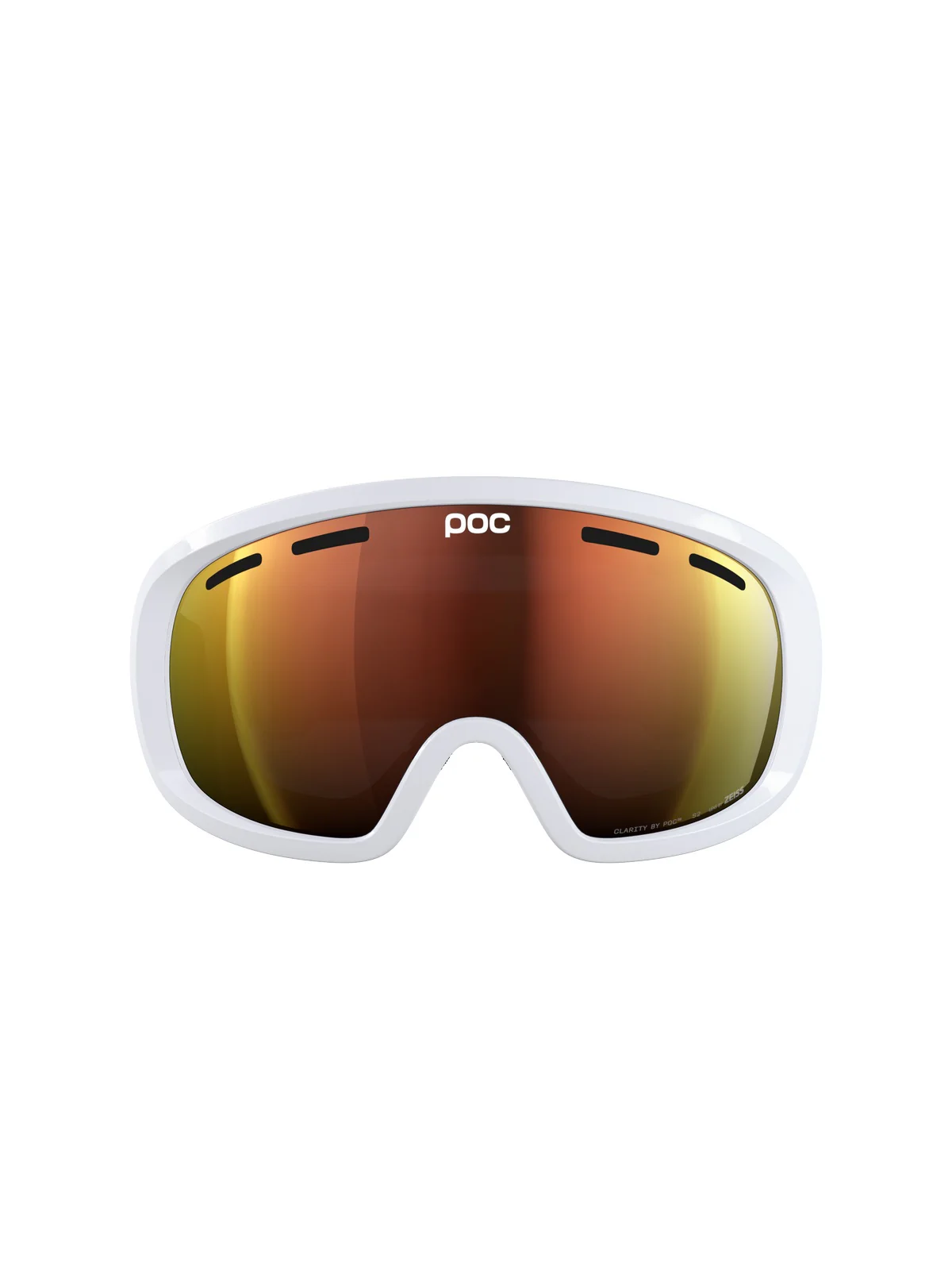 Gogle narciarskie POC Fovea Mid Wide Fit - Hyd. White/Pt. Sunny Orange - Image 2