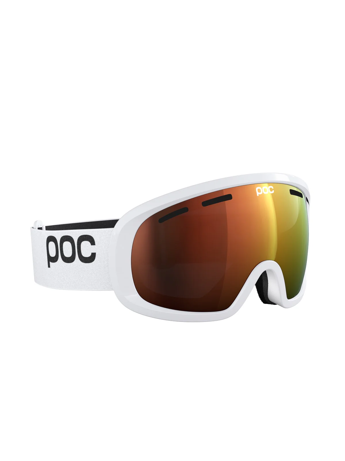Gogle narciarskie POC Fovea Mid Wide Fit - Hyd. White/Pt. Sunny Orange - Image 3