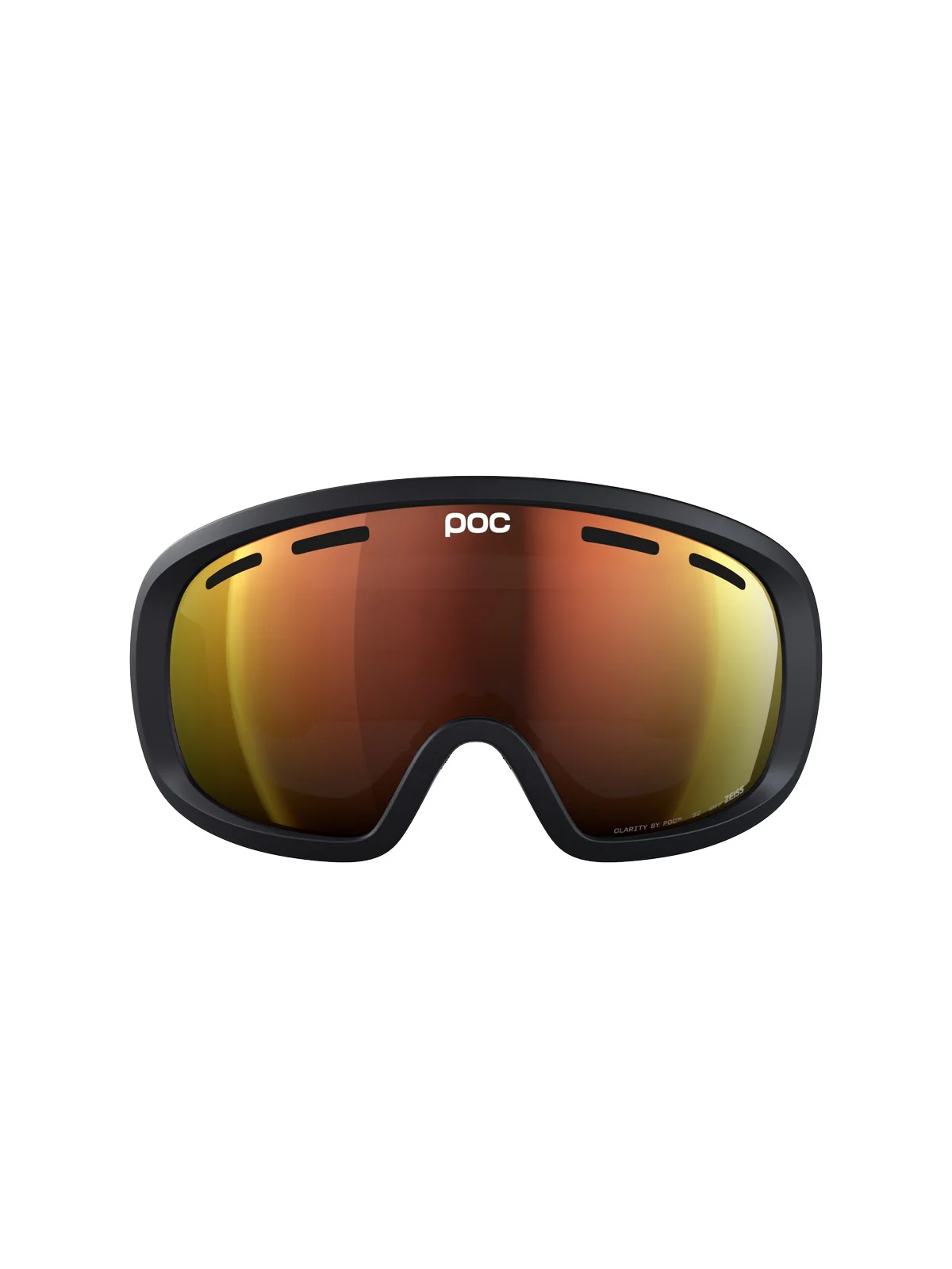Gogle narciarskie POC Fovea Mid Wide Fit - Ura. Black/Pt. Sunny Orange - Image 2
