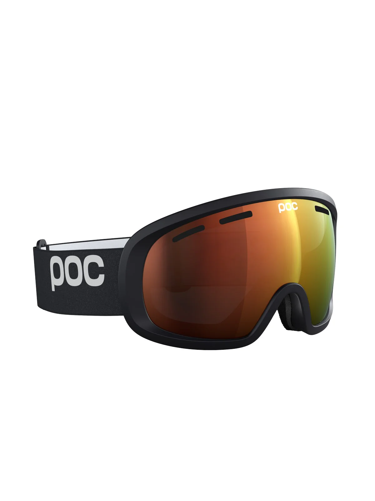 Gogle narciarskie POC Fovea Mid Wide Fit - Ura. Black/Pt. Sunny Orange - Image 3