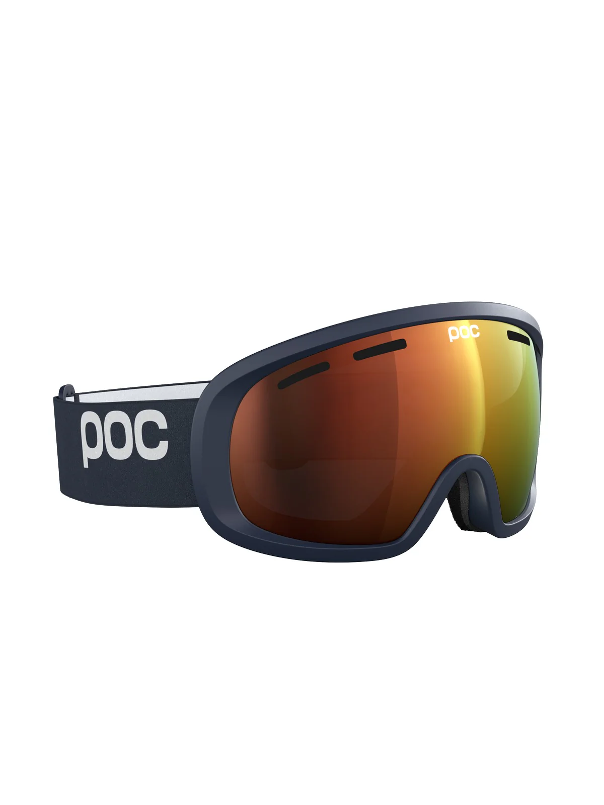 Gogle narciarskie POC Fovea Mid Wide Fit - Apatite Navy/Pt. Sunny Orange - Image 3
