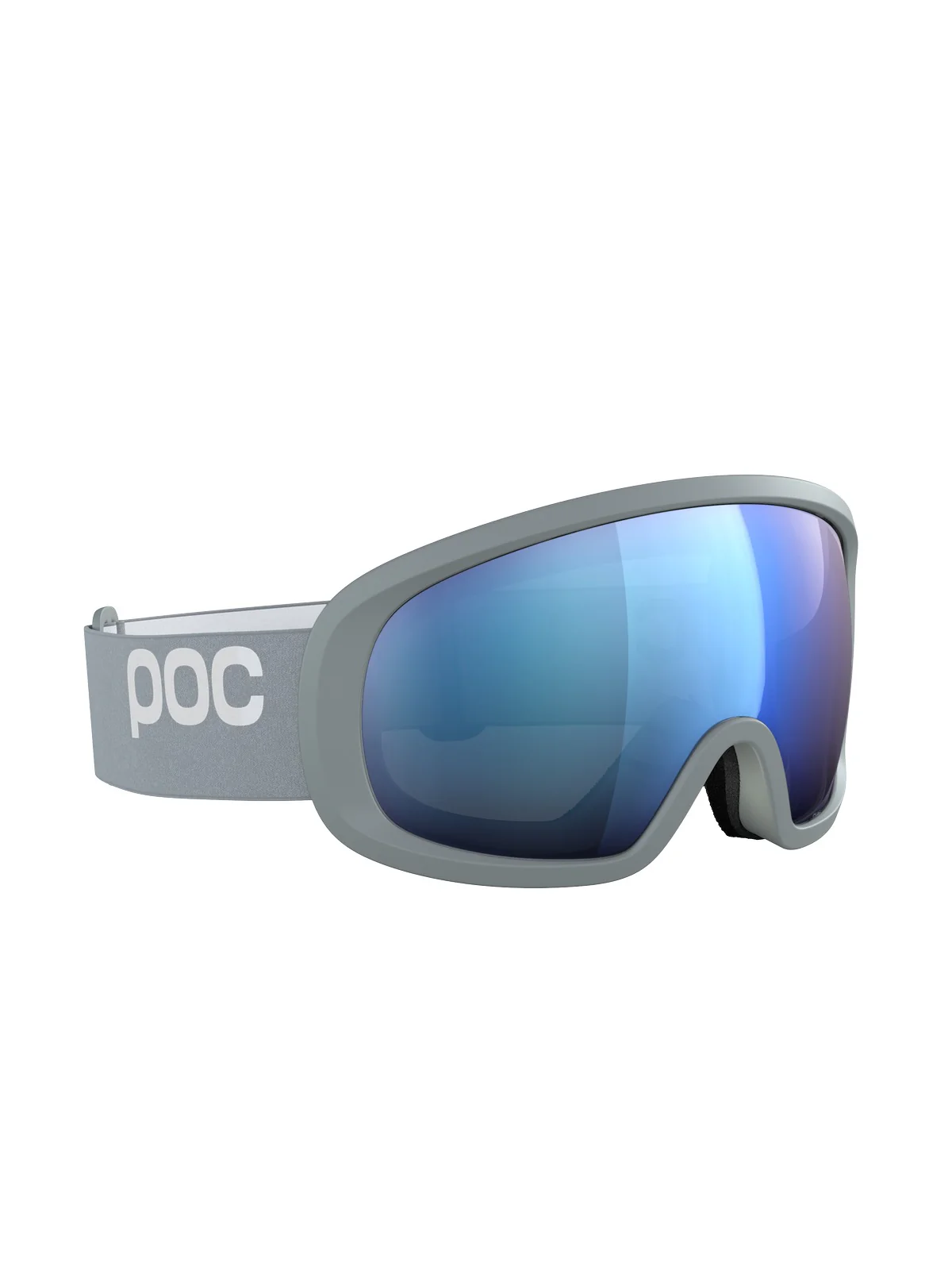 Gogle narciarskie POC Fovea Mid Wide Fit - Granite Grey/Partly Sunny Blue - Image 2