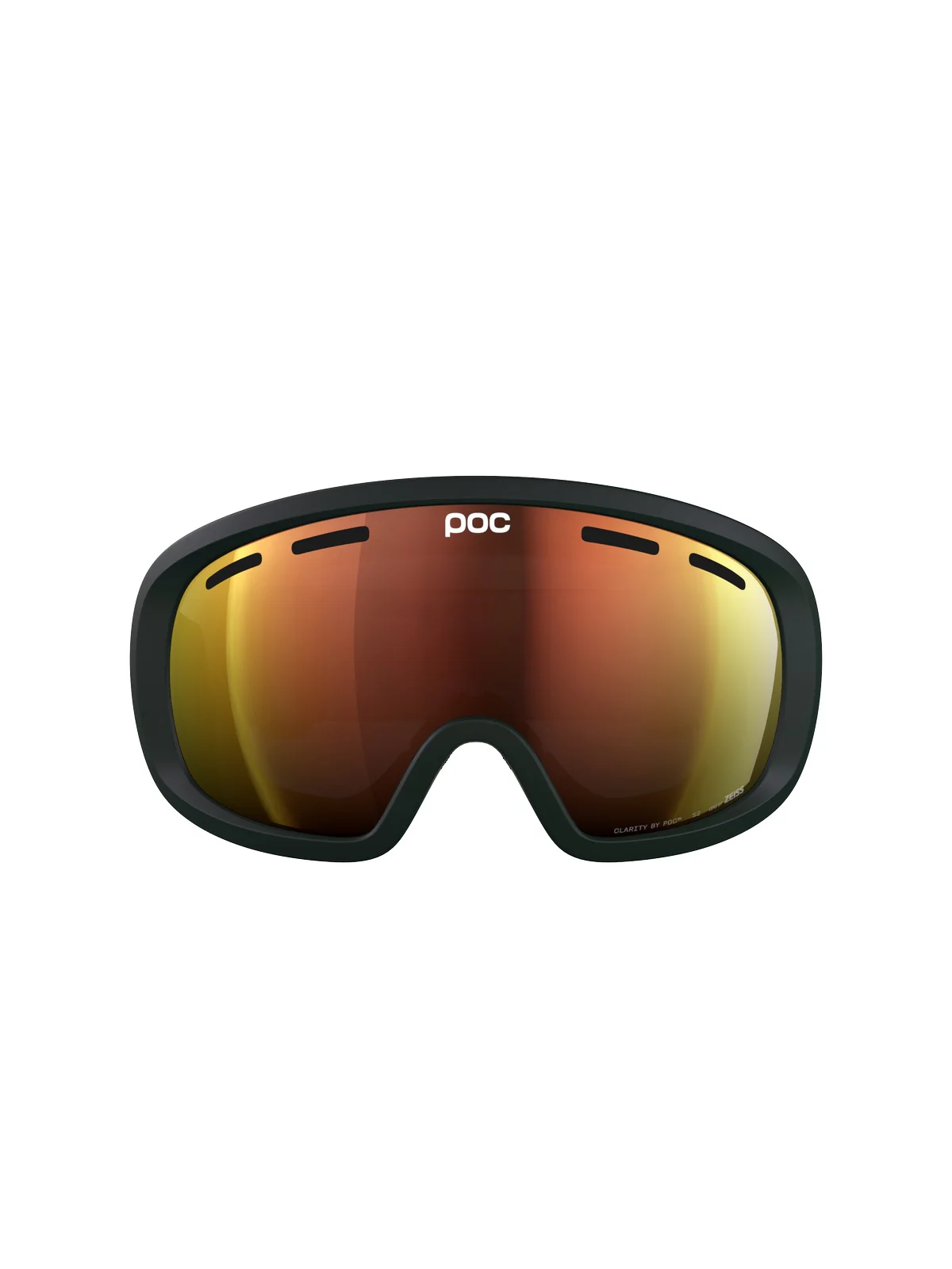 Gogle narciarskie POC Fovea Mid Wide Fit - Parg. Green/Pt. Sunny Orange - Image 2