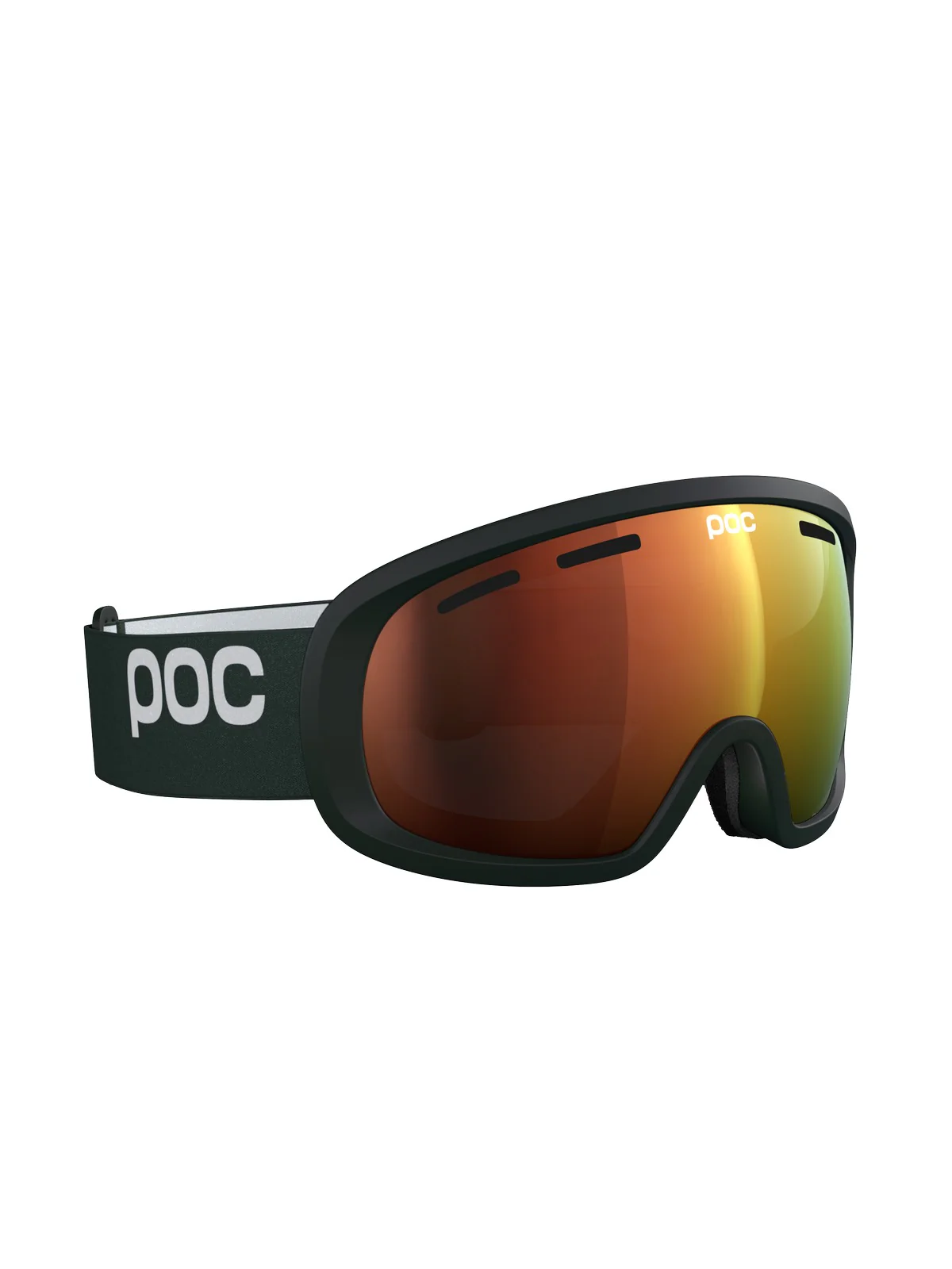 Gogle narciarskie POC Fovea Mid Wide Fit - Parg. Green/Pt. Sunny Orange - Image 3