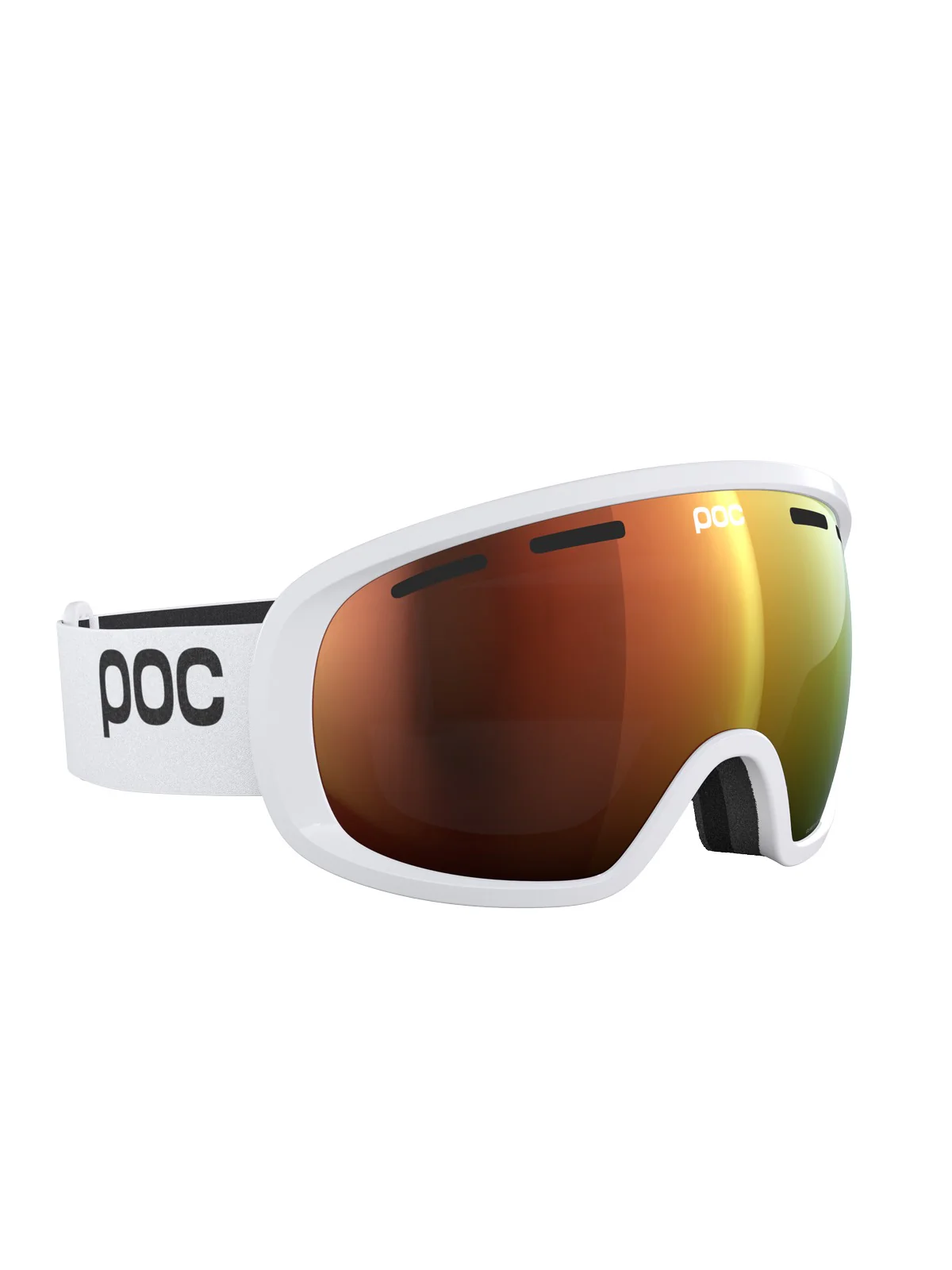 Gogle narciarskie POC Fovea Wide Fit - Hyd. White/Pt. Sunny Orange - Image 3
