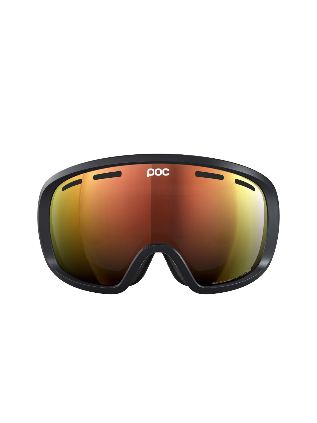 Gogle narciarskie POC Fovea Wide Fit - Ura. Black/Pt. Sunny Orange - Image 3