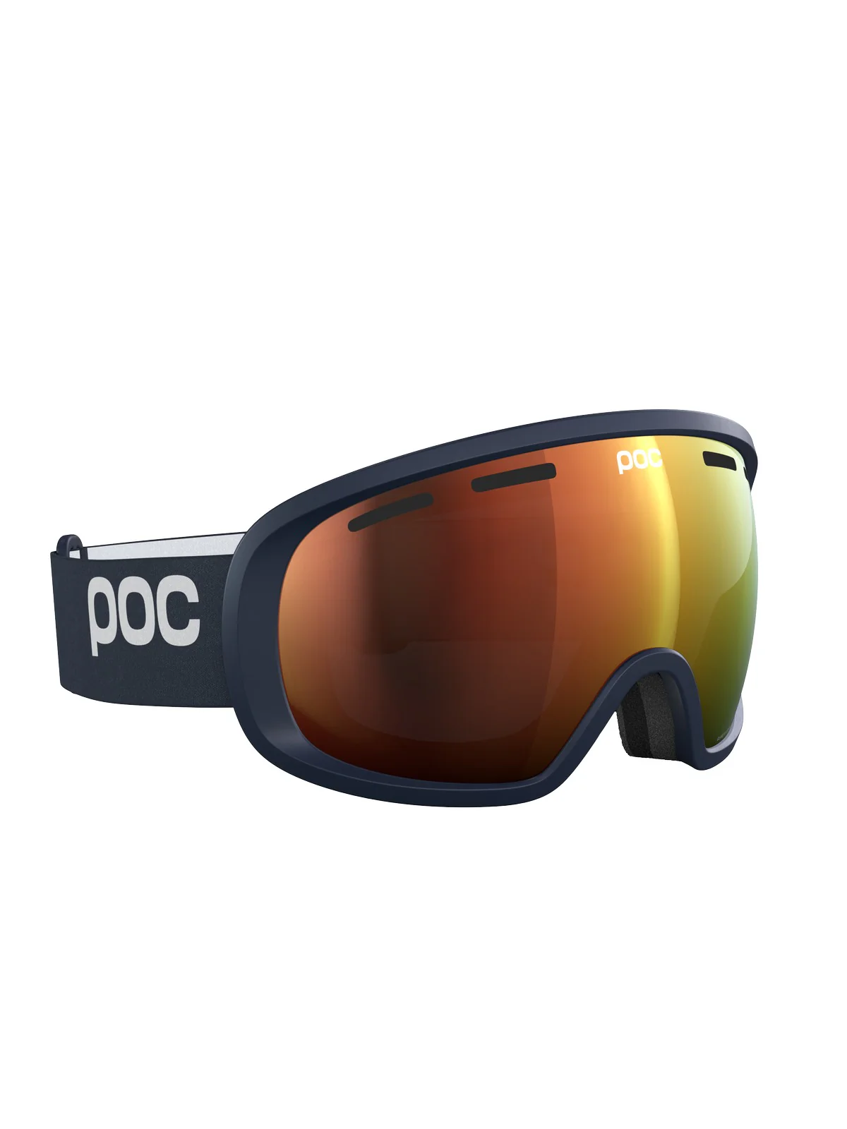 Gogle narciarskie POC Fovea Wide Fit - Apatite Navy/Pt. Sunny Orange - Image 3