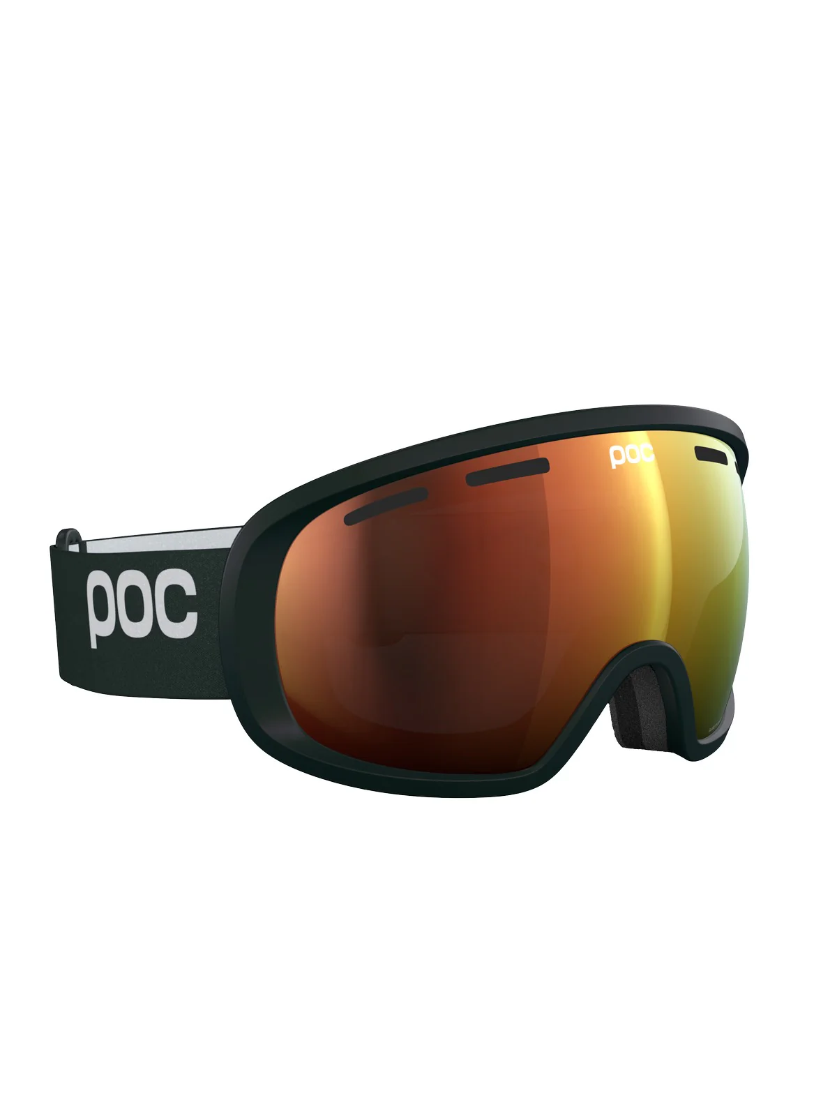 Gogle narciarskie POC Fovea Wide Fit - Parg. Green/Pt. Sunny Orange - Image 3