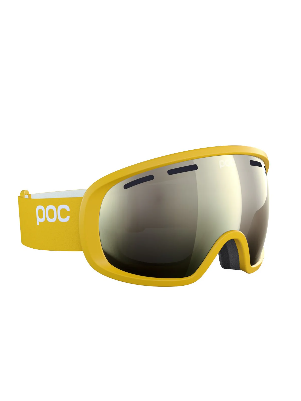 Gogle narciarskie POC Fovea - Sulphite Yellow|Pt. Sunny Ivory Cat 2 - Image 4