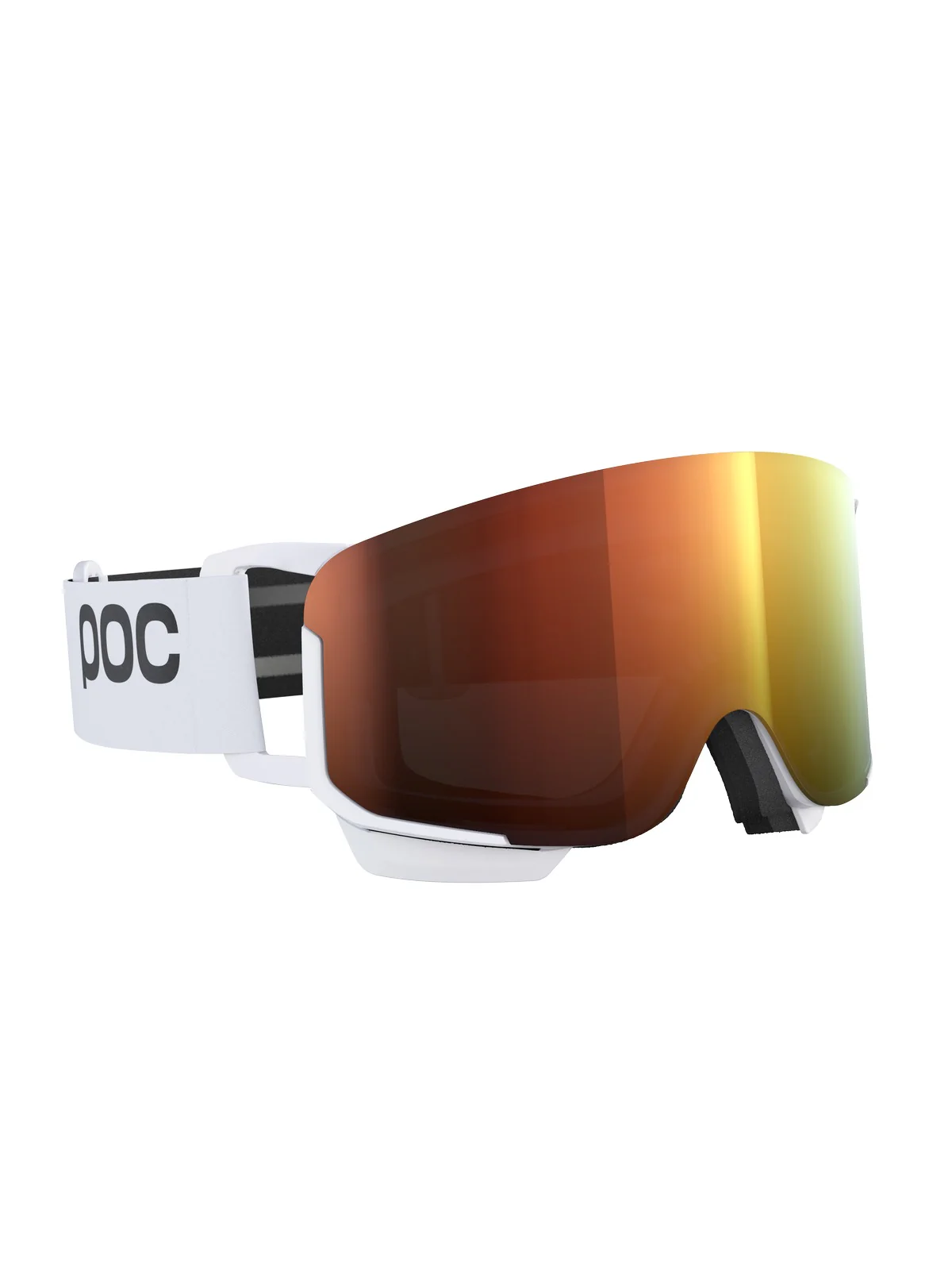 Gogle narciarskie POC Nexal Mid Wide Fit - Hyd. White/Pt. Sunny Orange - Image 3