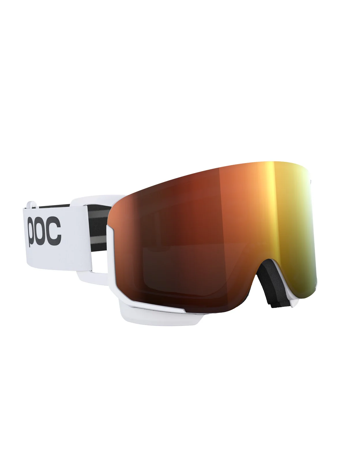 Gogle narciarskie POC Nexal Wide Fit - Hyd. White/Pt. Sunny Orange - Image 3