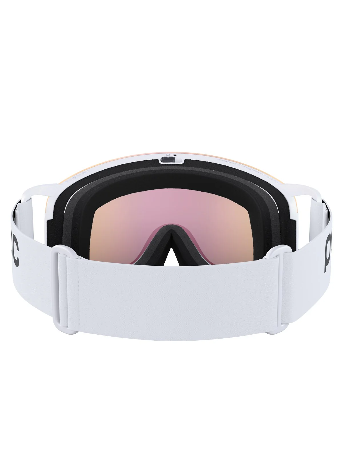 Gogle narciarskie POC Nexal Wide Fit - Hyd. White/Pt. Sunny Orange - Image 4