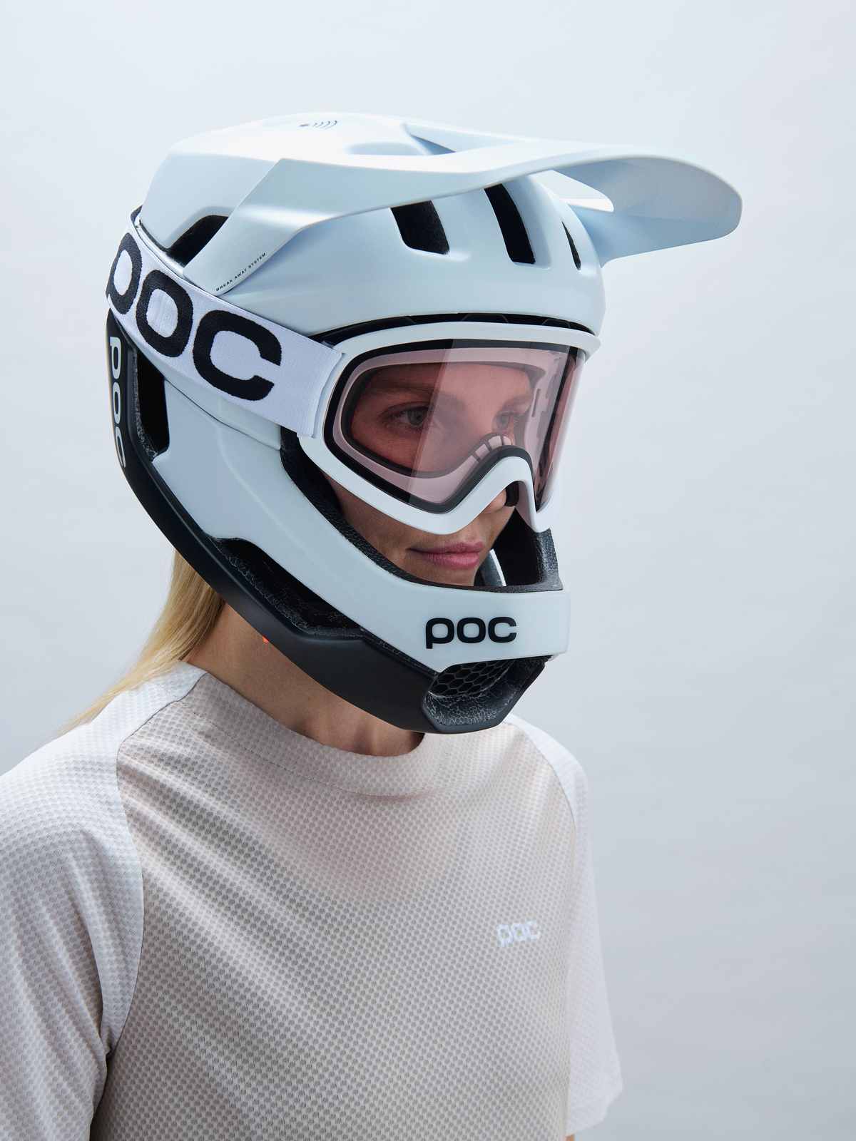 Gogle rowerowe POC Ora - Hyd. White/Clarity Trail/Cloudy Brown - Image 2