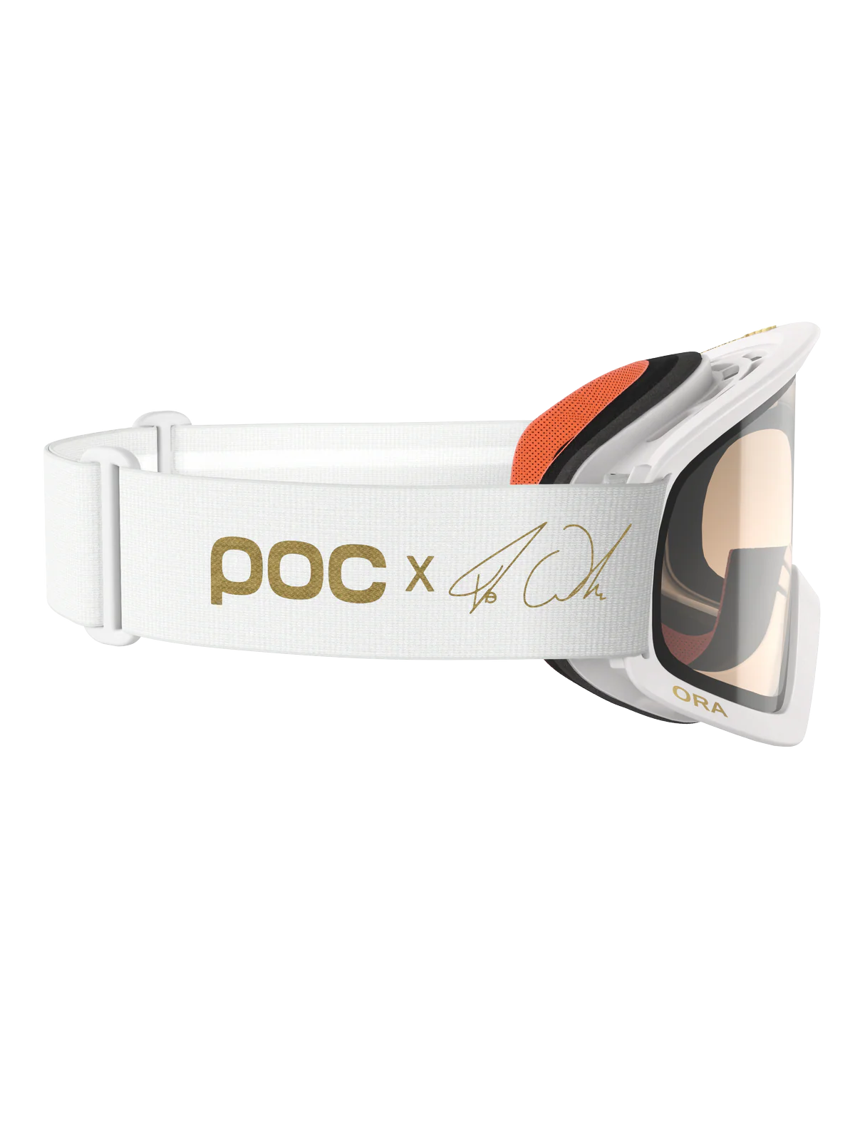 Gogle rowerowe POC ORA CLARITY FABIO ED. - Hydr. White/Gold - Image 2