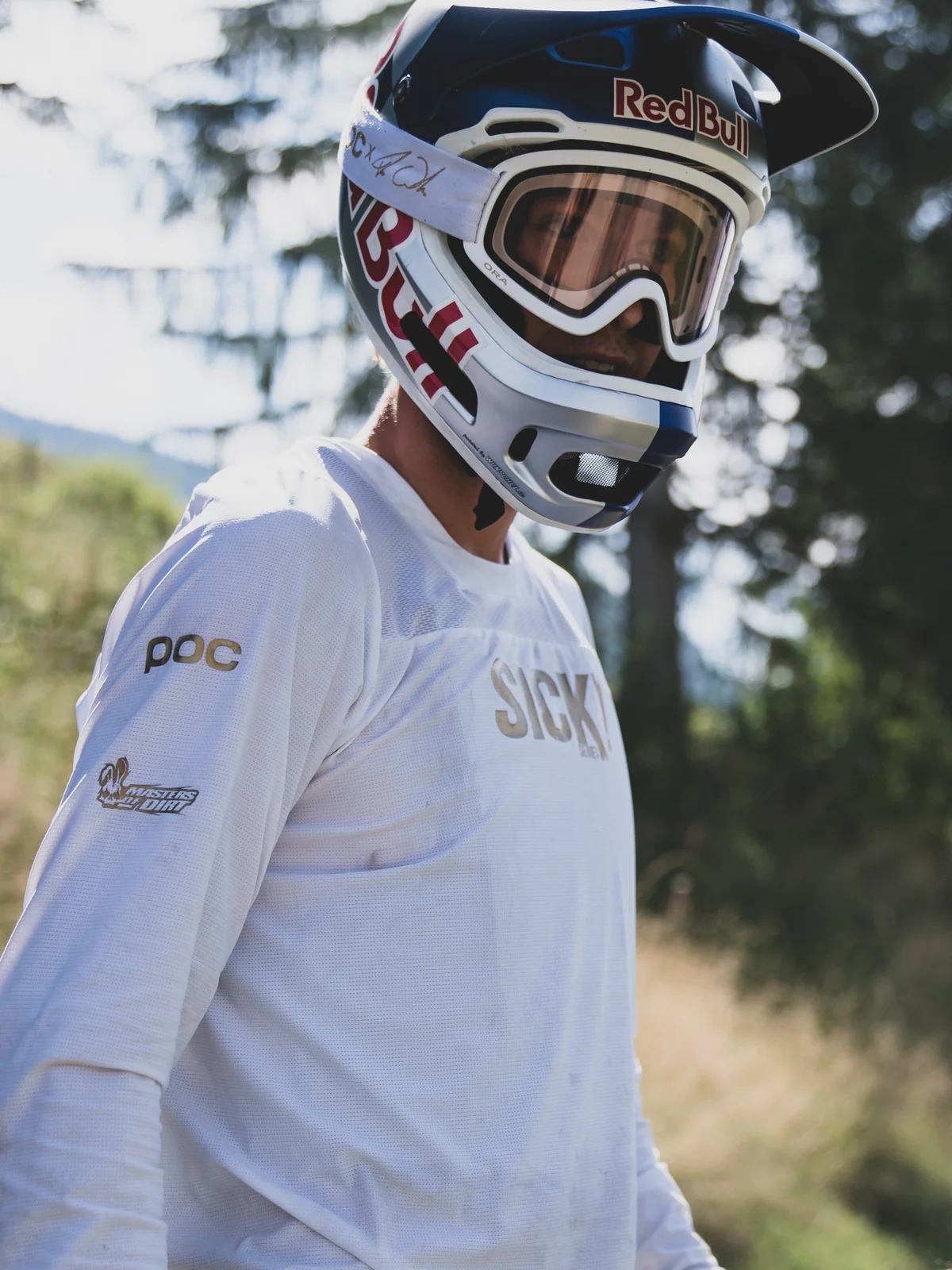Gogle rowerowe POC ORA CLARITY FABIO ED. - Hydr. White/Gold - Image 3