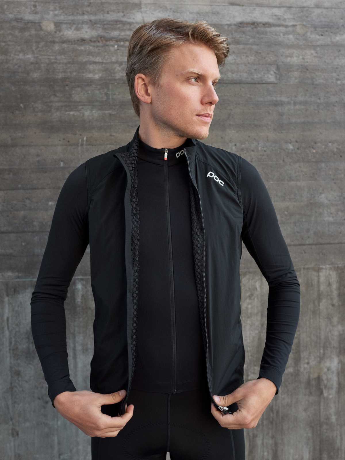 Kamizelka rowerowa POC PRO THERMAL - Ur. Black - Image 3