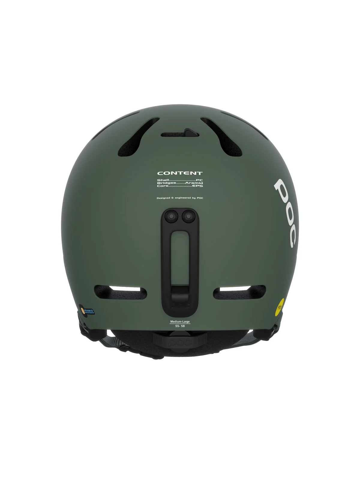 Kask narciarski POC Fornix MIPS - Epid. Green Matt - Image 3