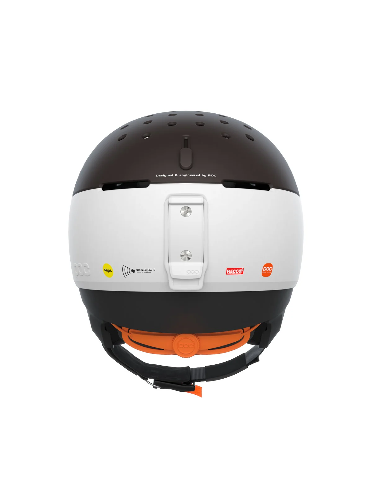 Kask narciarski POC MENINX RS MIPS - Hyd. White/Axinite Brown Matt - Image 3