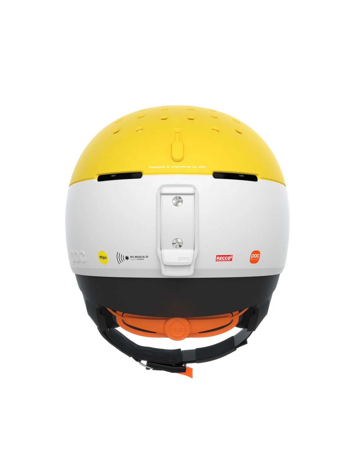 Kask narciarski POC MENINX RS MIPS - Hyd. White/Aven. Yellow Matt - Image 3
