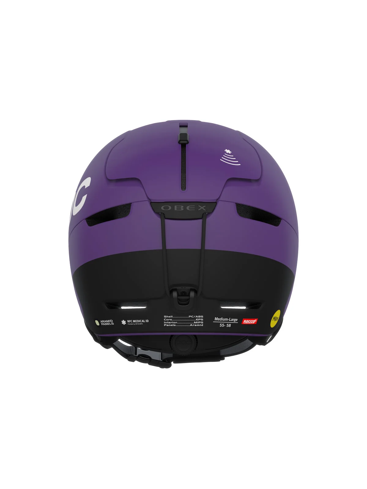 Kask narciarski POC Obex BC MIPS - Sap. Purple Matt - Image 5