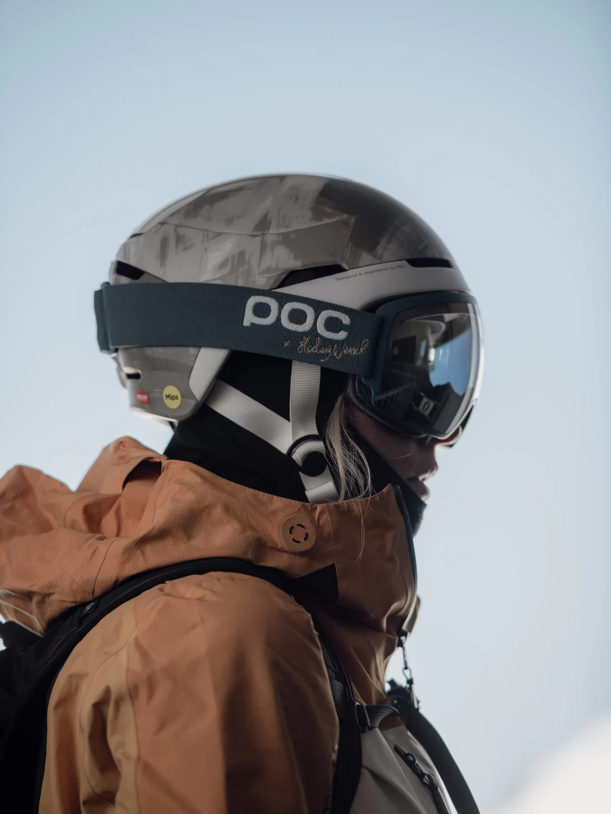 Kask narciarski POC Obex BC MIPS Hedvig Wessel Ed. - Stetind Grey - Image 2