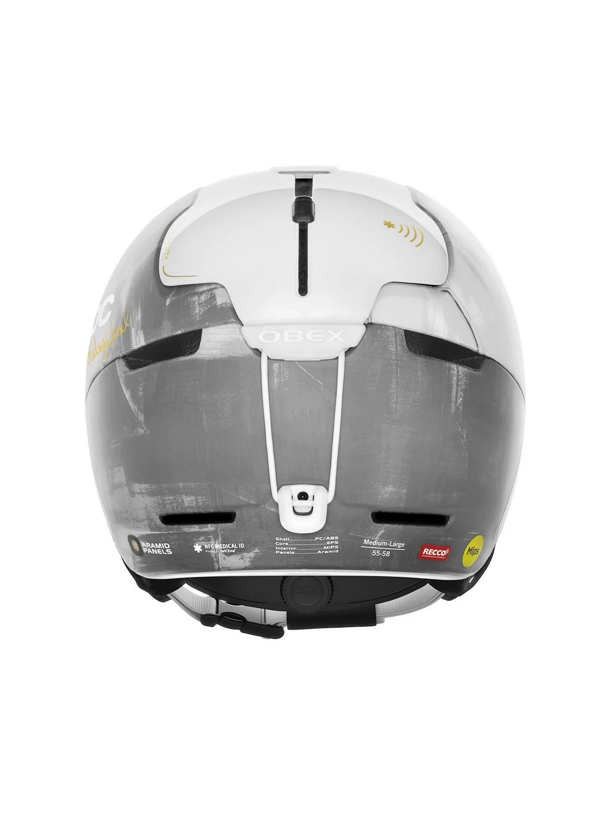 Kask narciarski POC Obex BC MIPS Hedvig Wessel Ed. - Stetind Grey - Image 4