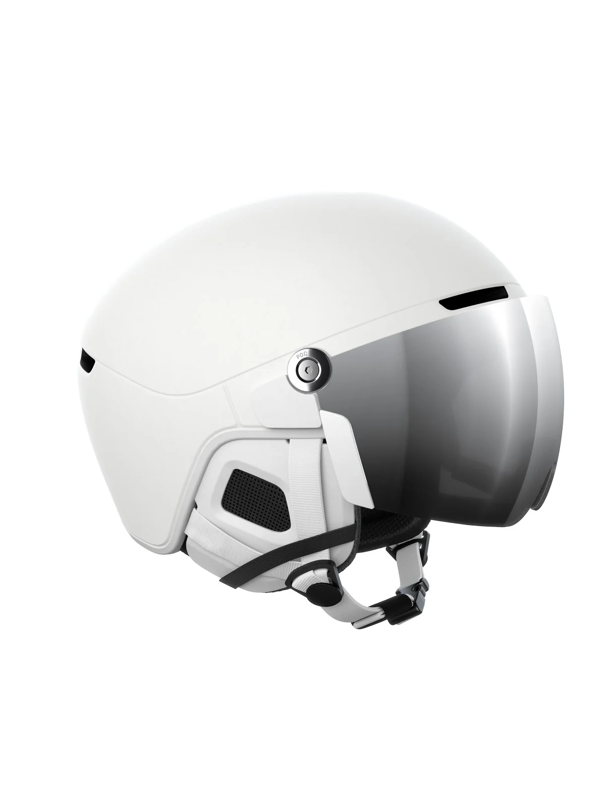 Kask narciarski POC Obex Visor - Hydr. White/Clarity Universal/Partly Sunny/Silver - Image 2