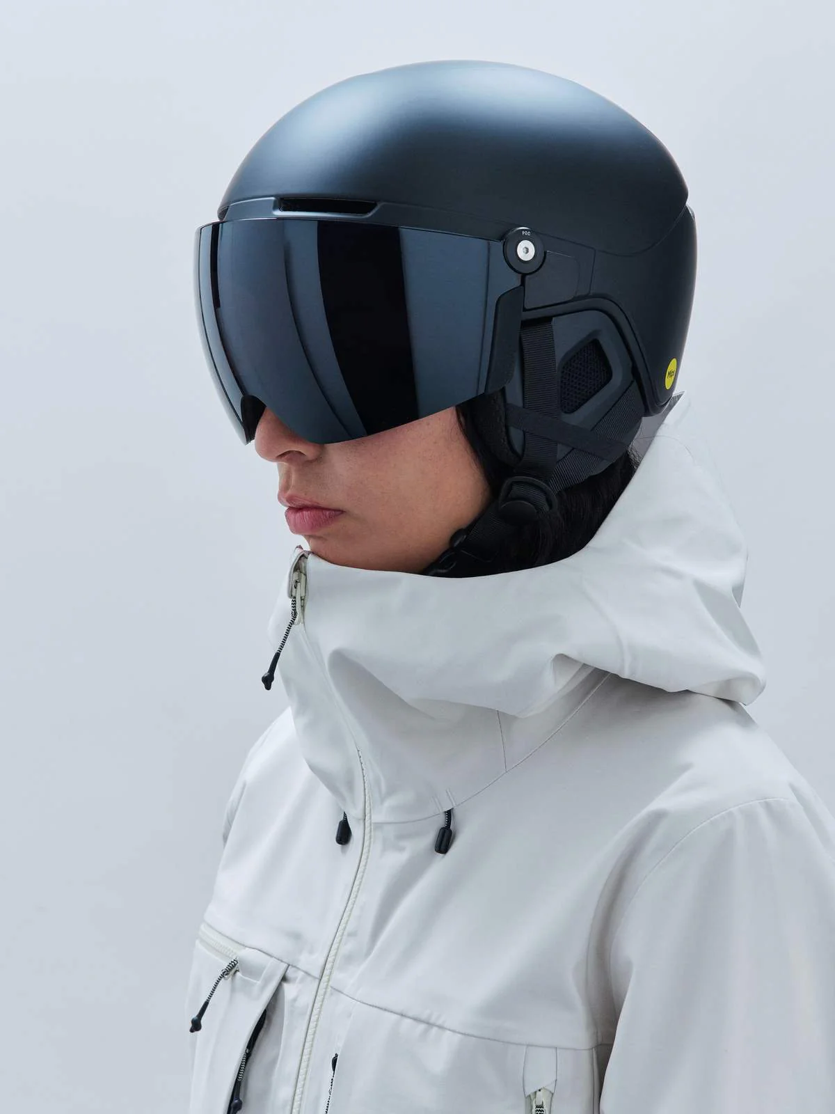 Kask narciarski POC Obex Visor - Hydr. White/Clarity Universal/Partly Sunny/Silver - Image 5