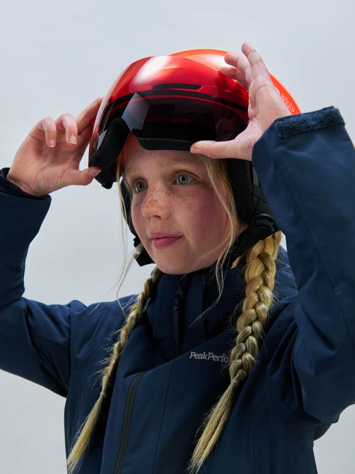 Kask narciarski POCito Obex Visor - Fluo. Orange/Clarity POCito/Partly Sunny/Light Orange - Image 3