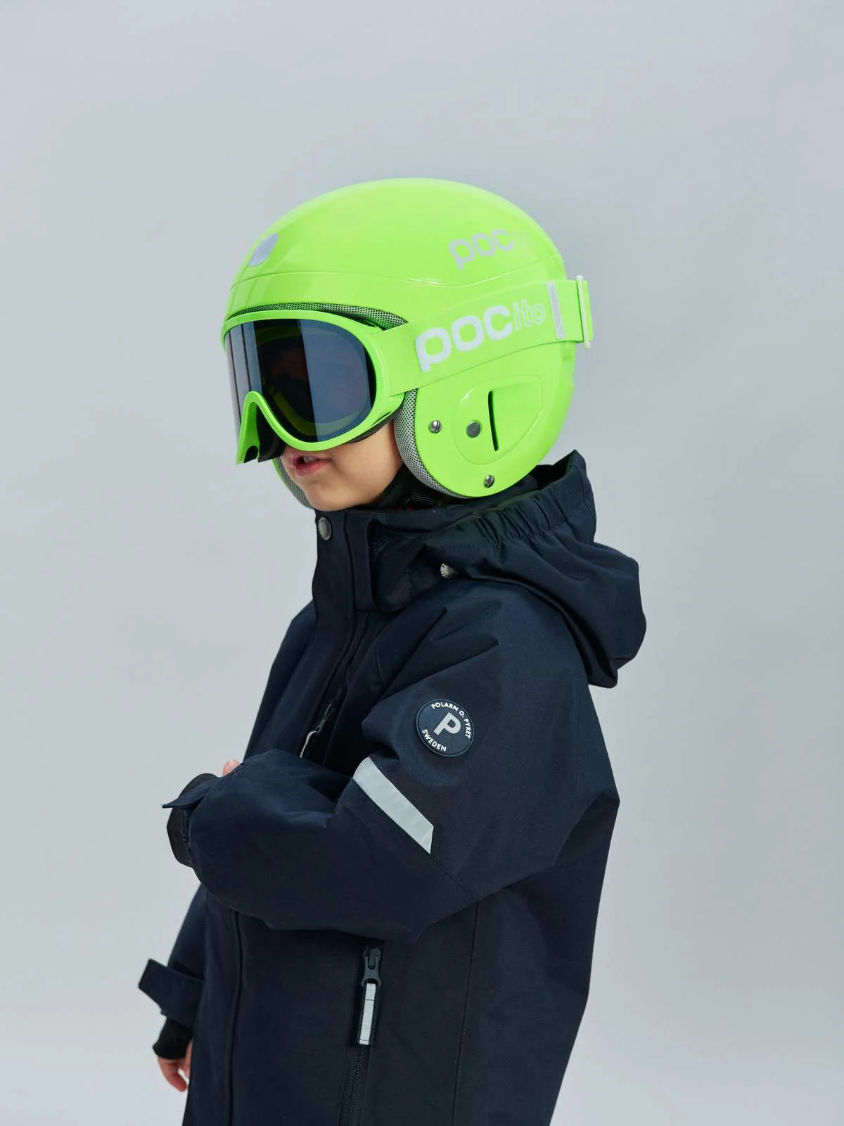 Kask narciarski POCito Skull - Fluo. Yellow/Green - Image 2