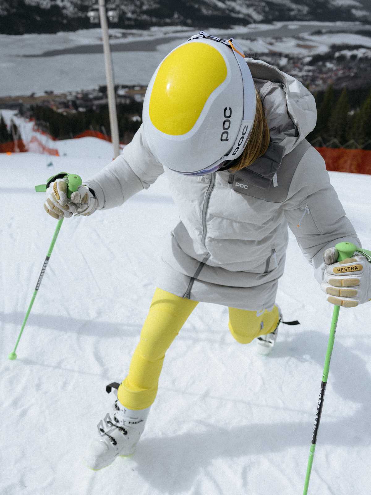 Kask narciarski POC Skull Dura Comp MIPS - Hydr. White/Ave. Yellow - Image 2