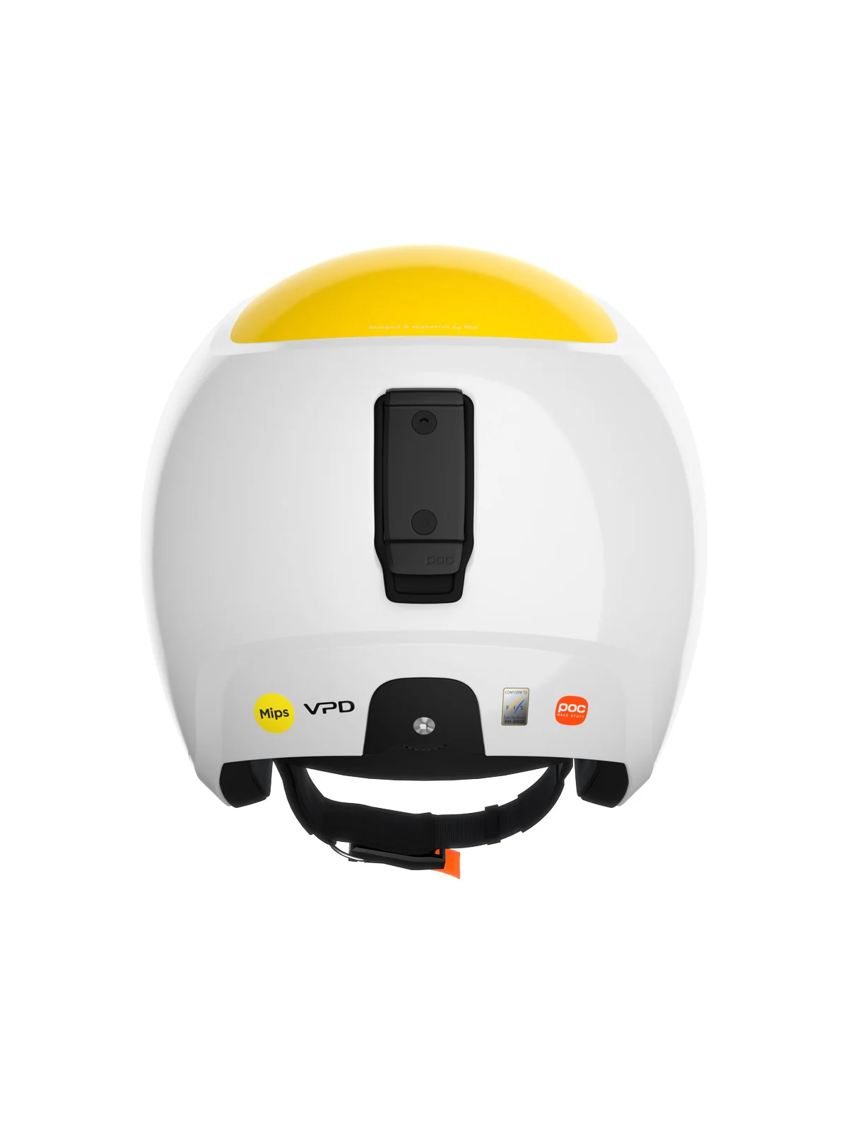 Kask narciarski POC Skull Dura Comp MIPS - Hydr. White/Ave. Yellow - Image 4