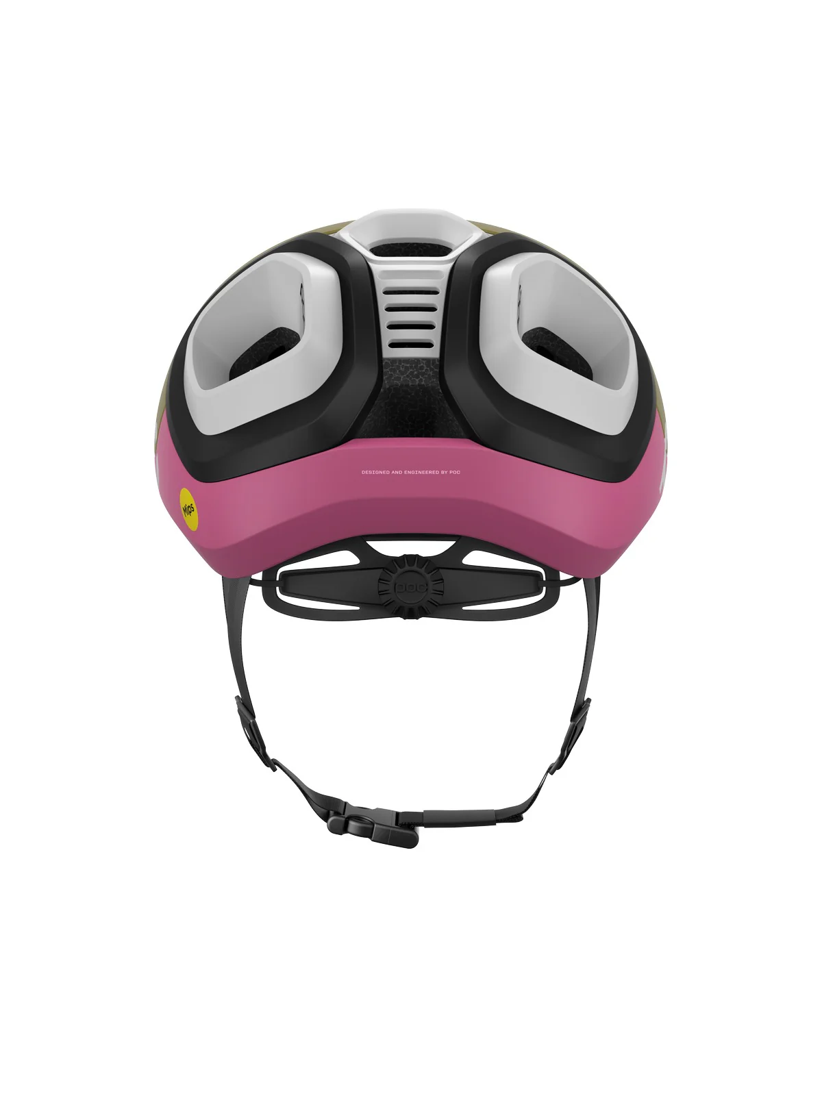 Kask rowerowy POC Amidal - Oliv. Green Matt/Thulite Pink Matt - Image 4