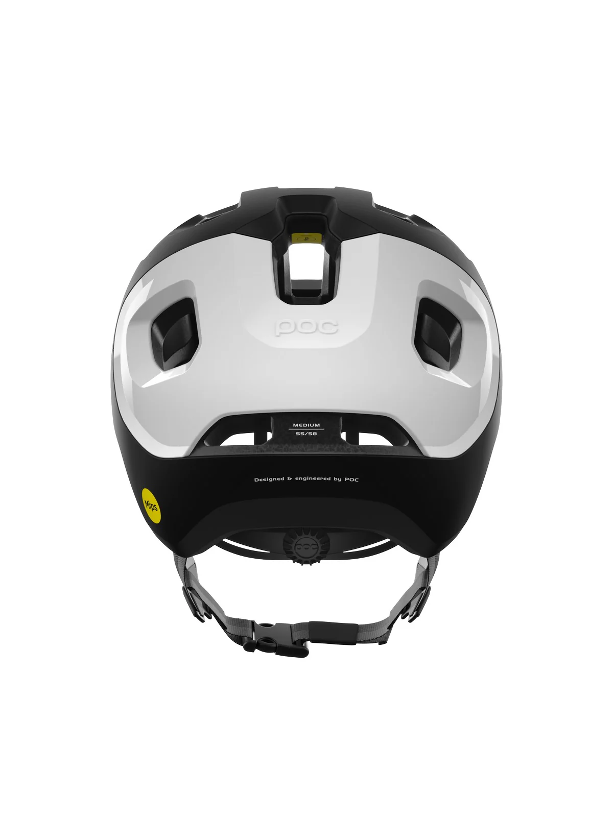Kask rowerowy POC AXION RACE MIPS - Ur. Black Matt/Hydr. White - Image 5