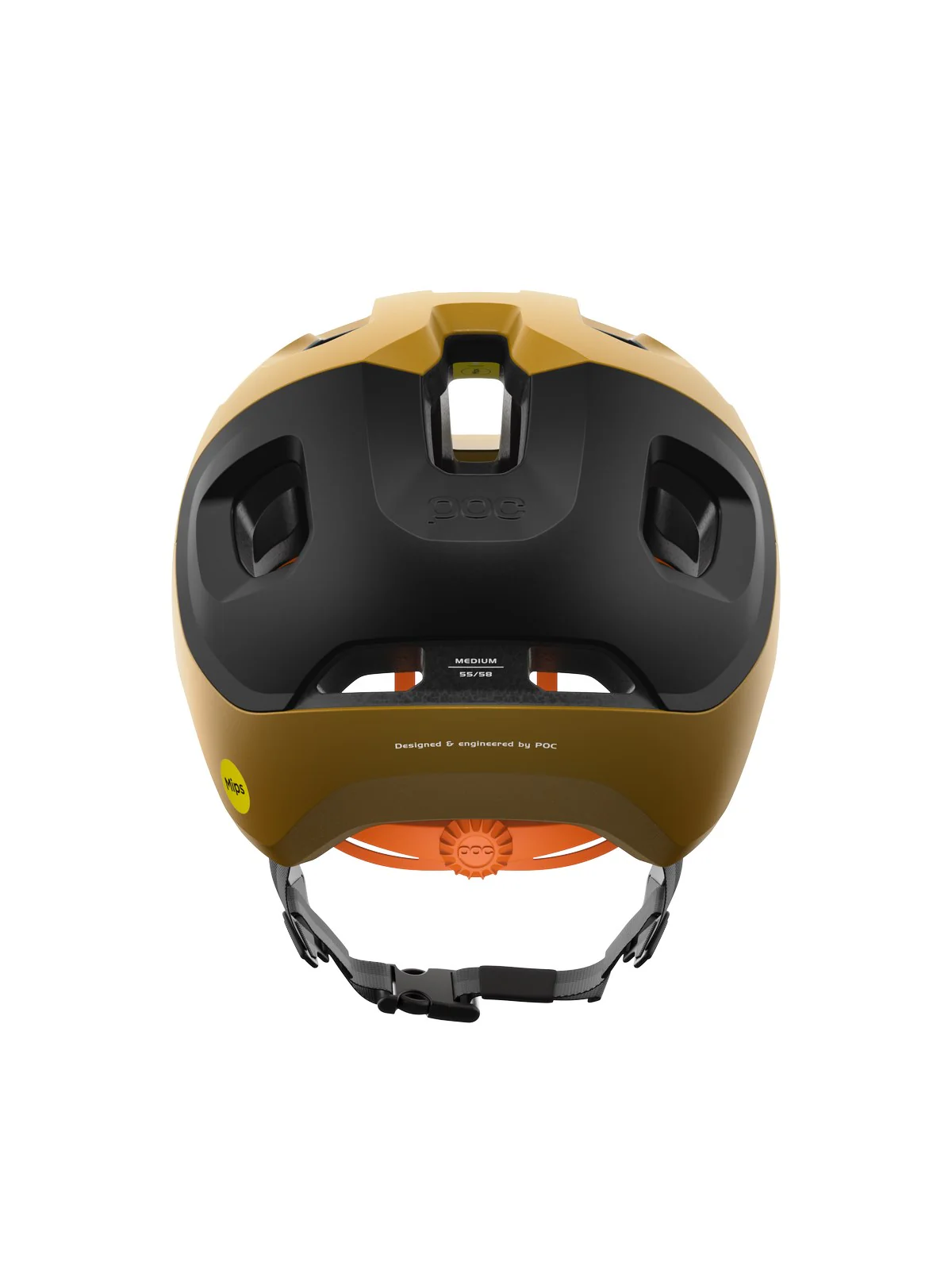 Kask rowerowy POC AXION Race MIPS - Cerussite Kashima/Ur. Black Metallic/Matt - Image 4