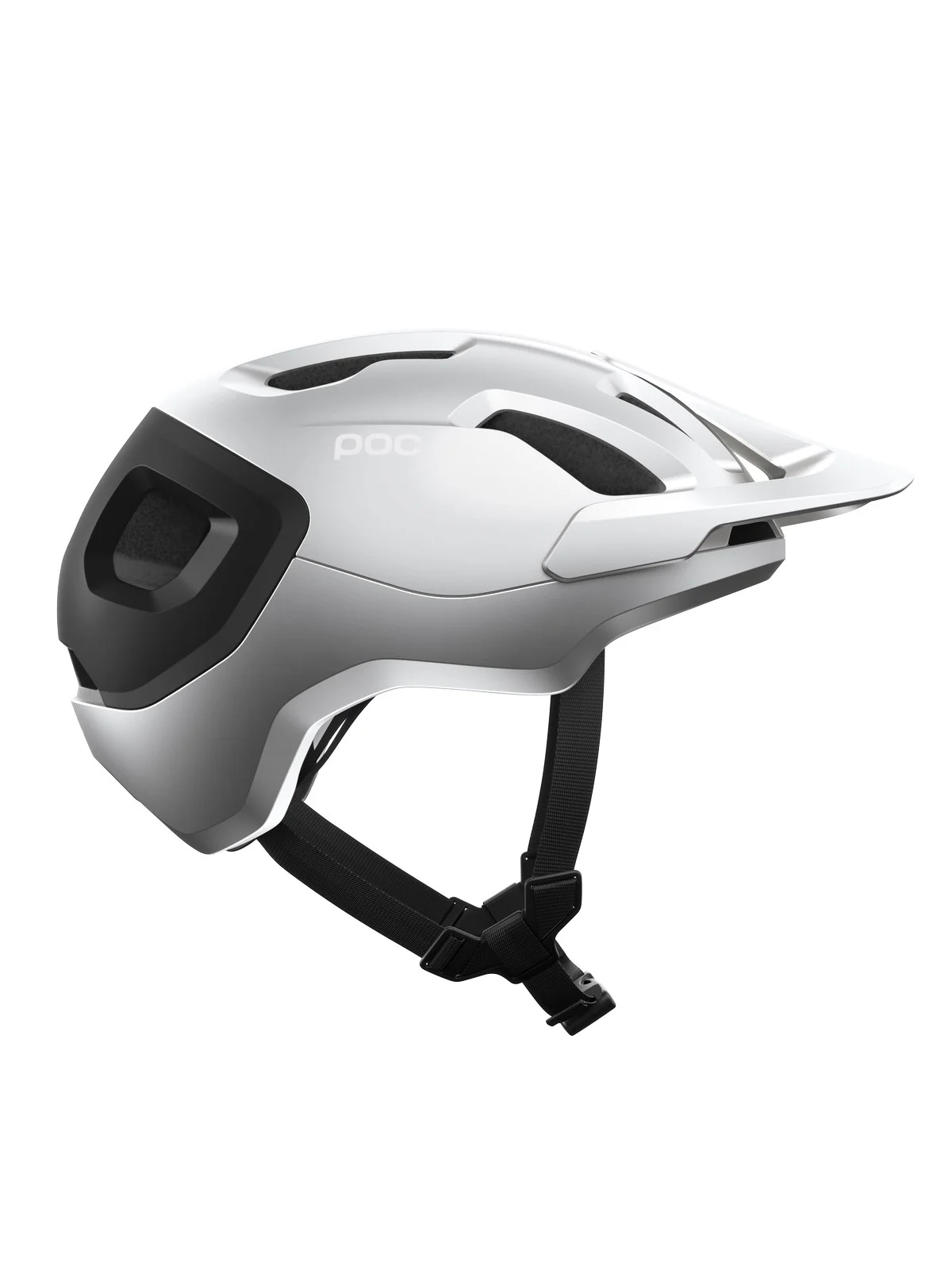 Kask rowerowy POC Axion Race MIPS - Uran. Black/Argentite Silver Matt - Image 2