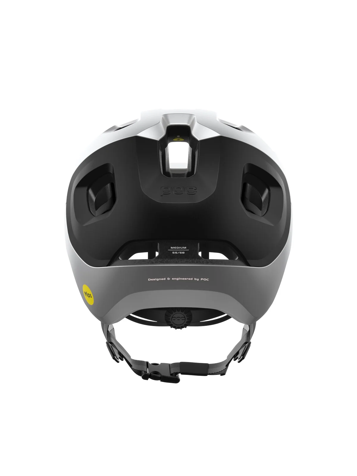 Kask rowerowy POC Axion Race MIPS - Uran. Black/Argentite Silver Matt - Image 3