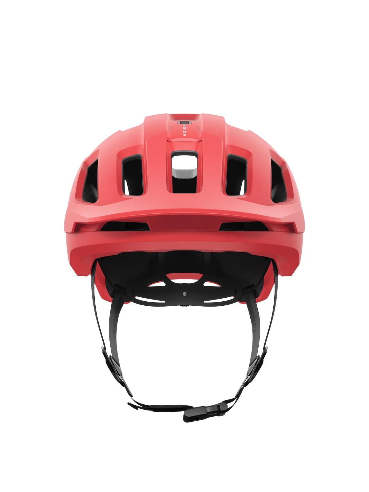 Kask rowerowy POC Axion Race MIPS - Ammolite Coral/Uran. Black Matt - Image 4