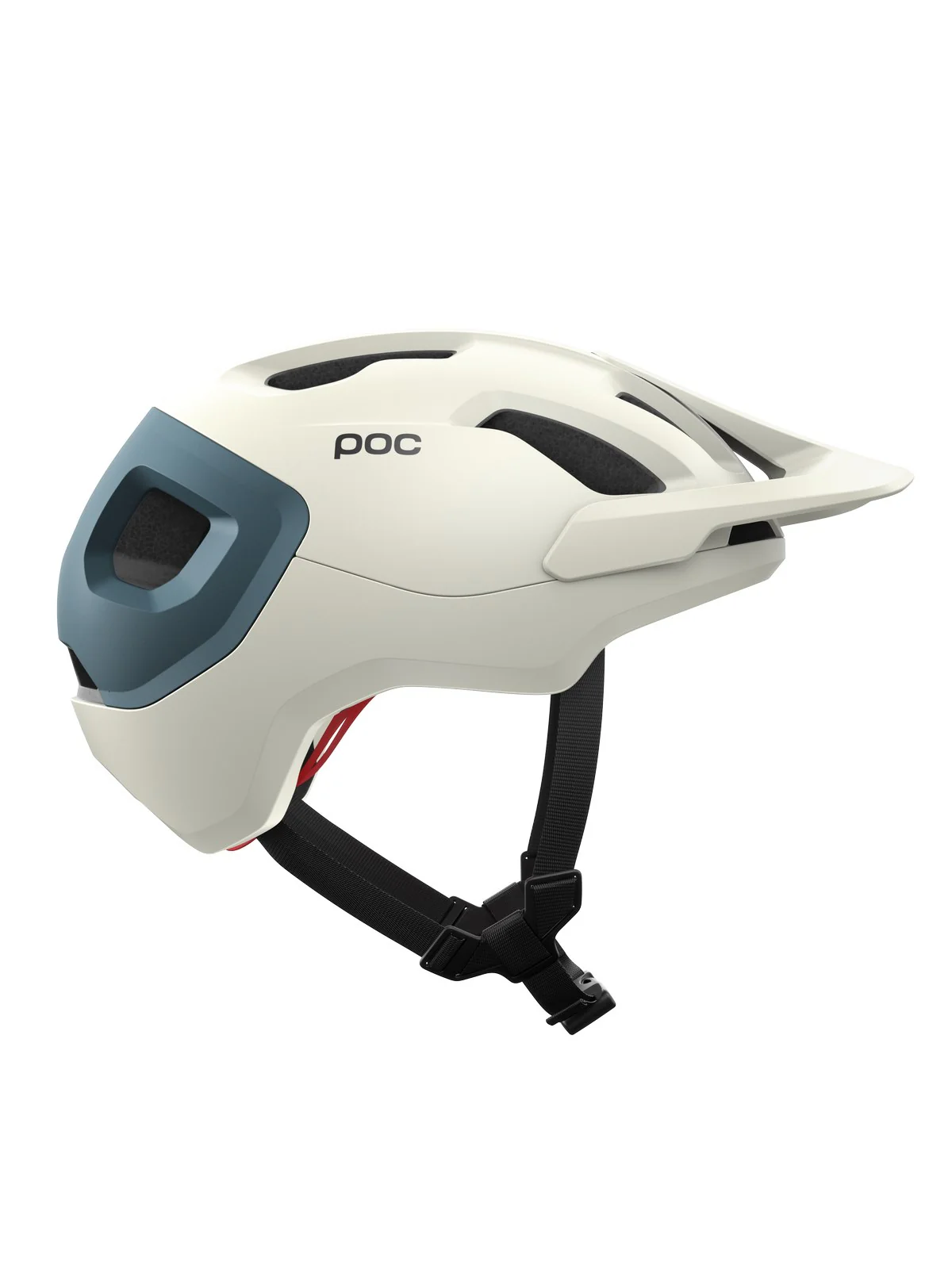 Kask rowerowy POC AXION RACE MIPS - Off-White/ Blue Matt - Image 2