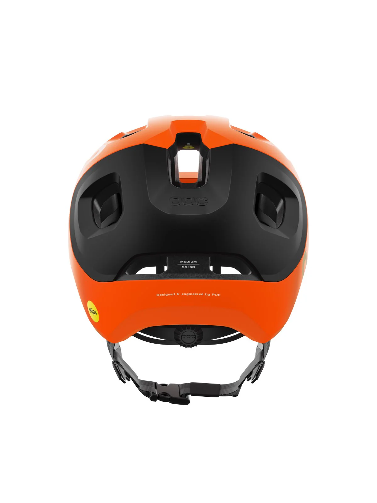 Kask rowerowy POC Axion Race MIPS - Fluo. Orange AVIP/Ur. Black Matt - Image 4