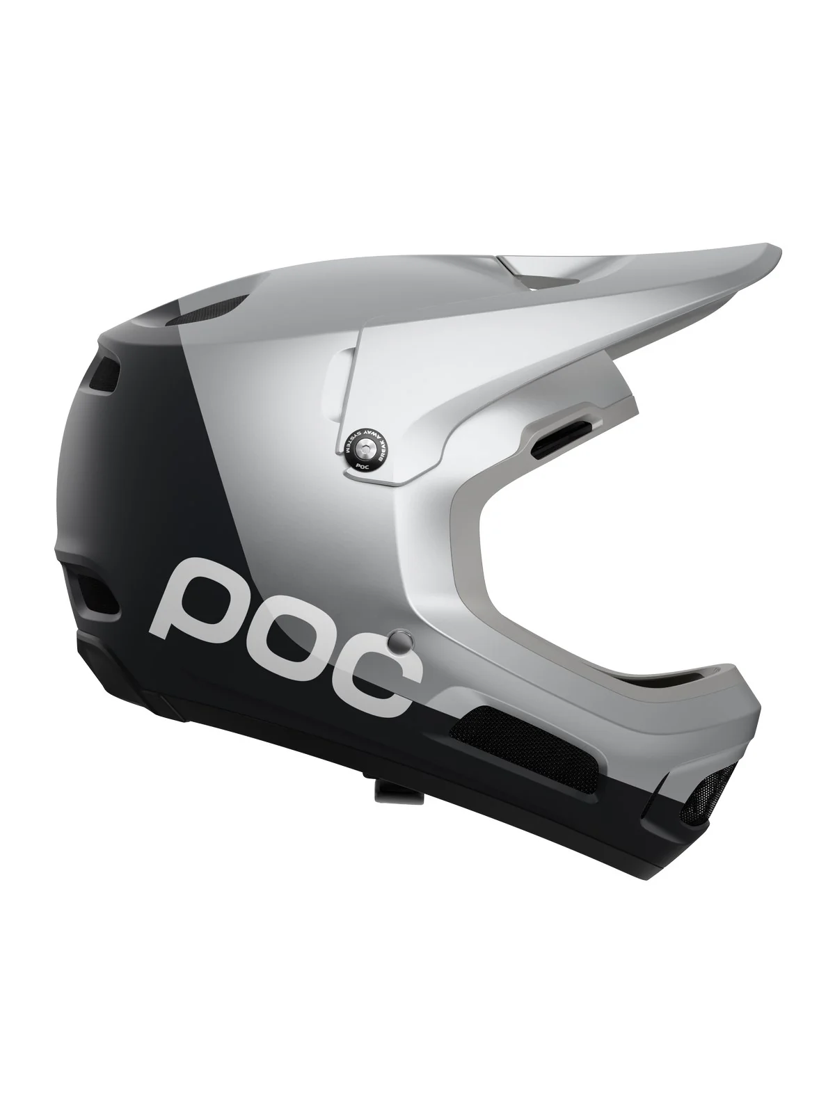 Kask rowerowy POC Coron Air MIPS - Argentite Silver/Uran. Black Matt - Image 2